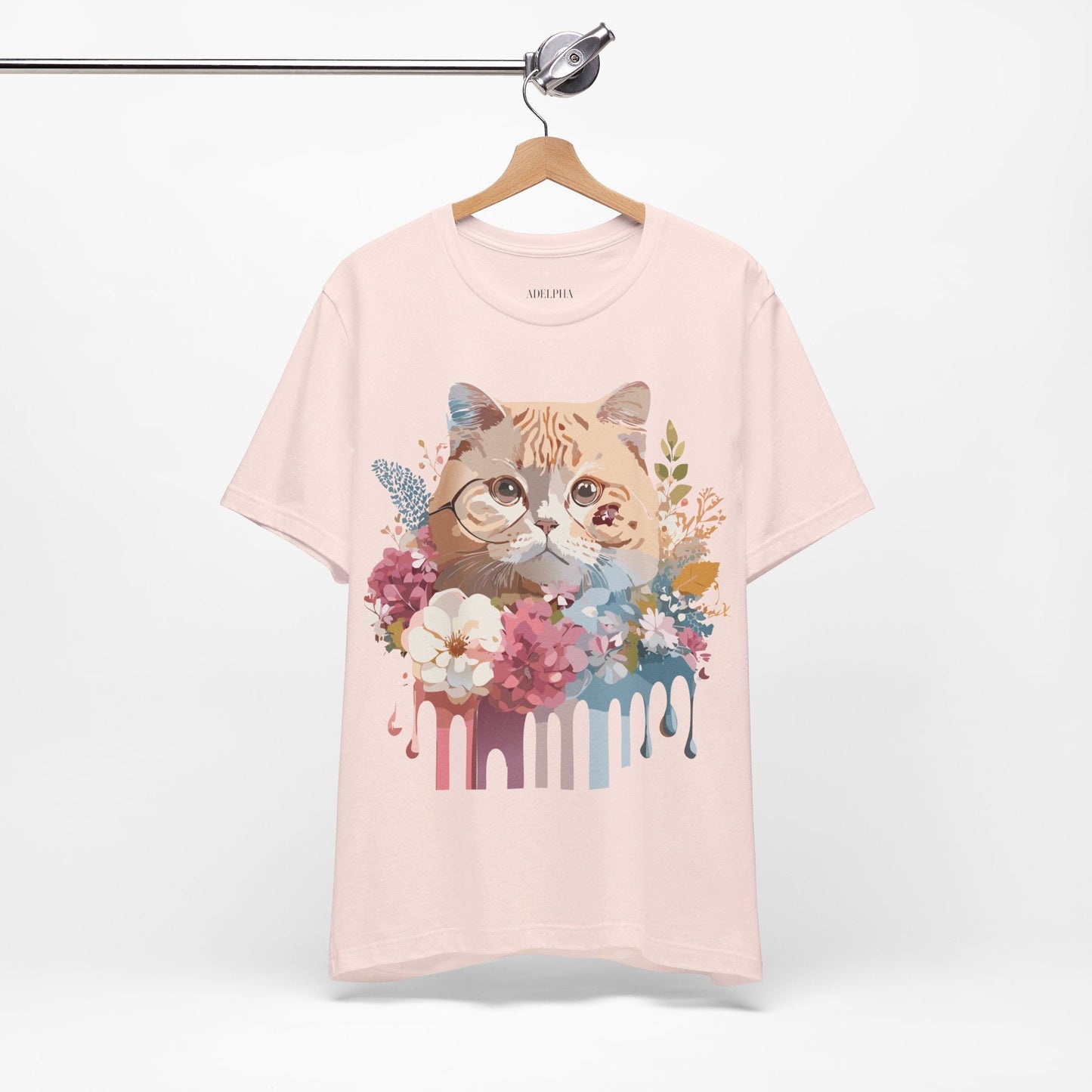 Cat Graphic Tee Unisex Vintage Inspired Shirt By Adelpha Original Artwork