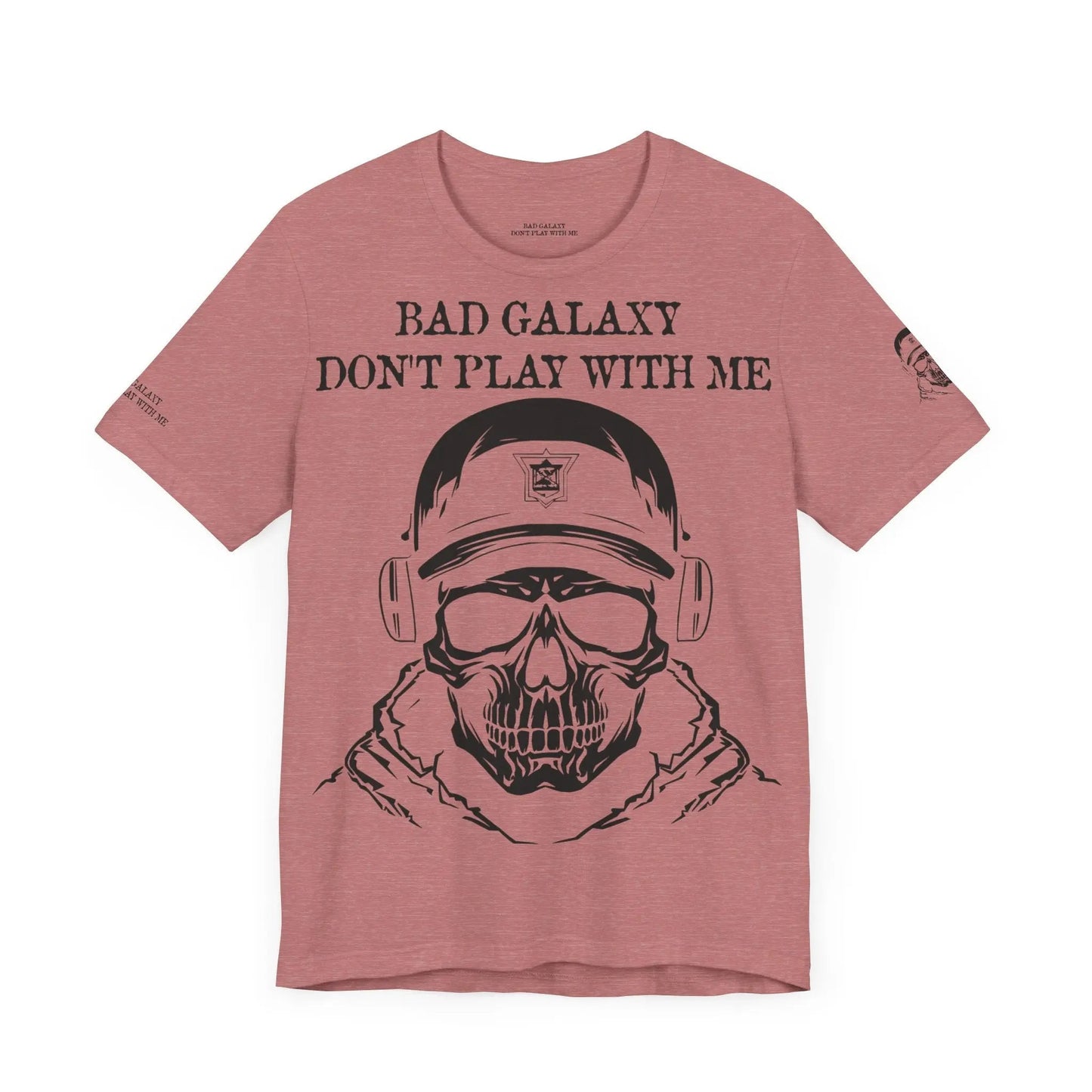 Bad Galaxy Skull T Shirt Made To Order 100 Percent Cotton USA Printed Tee With Eco Friendly Inks