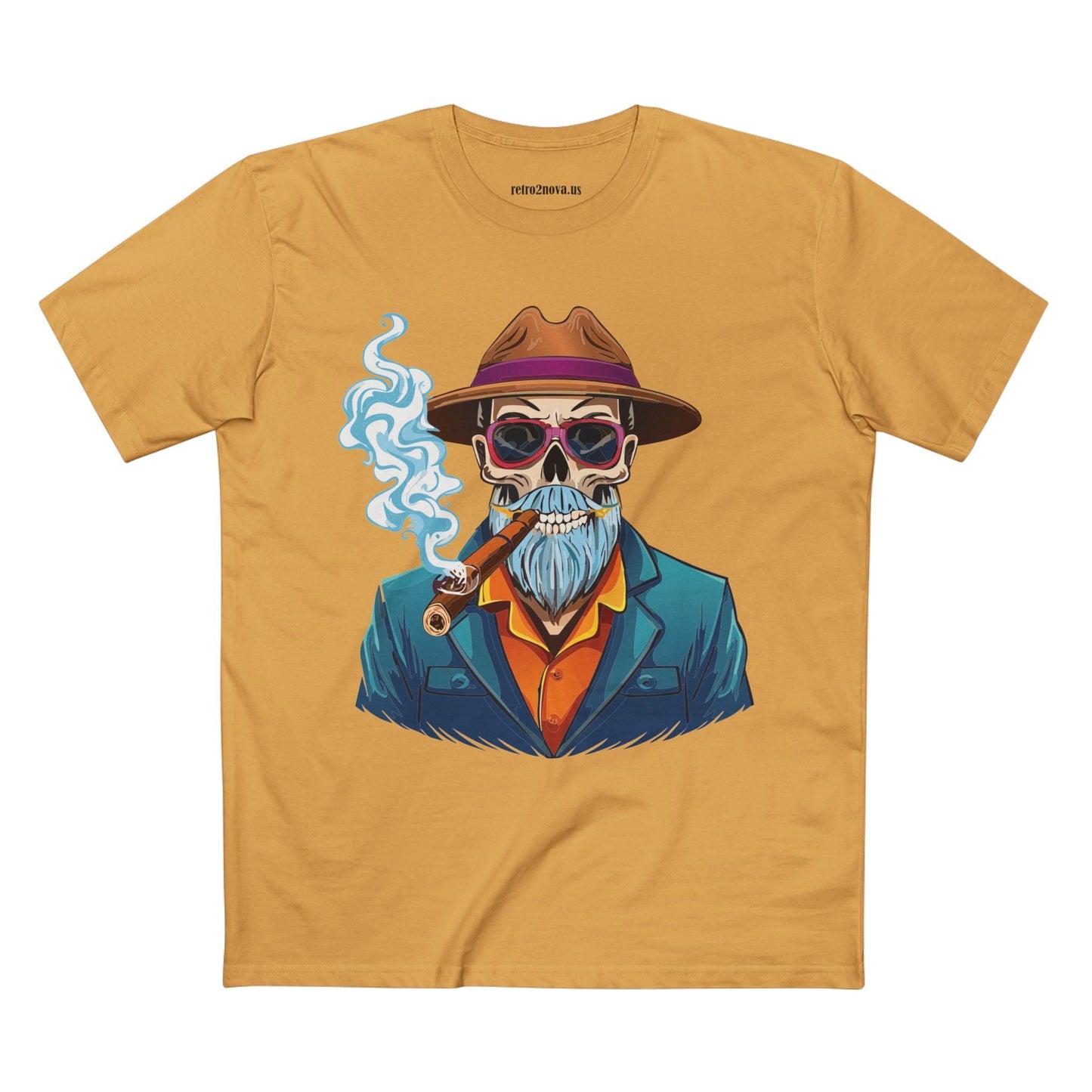 Skull Shirt Skeleton Tee Unisex Premium Cotton Art Design Original By Retro2Nova Exclusive Collection