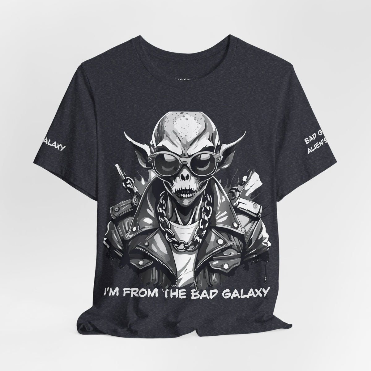 Alien Graphic Unisex Cotton Bella+Canvas Tee with Art Design b78