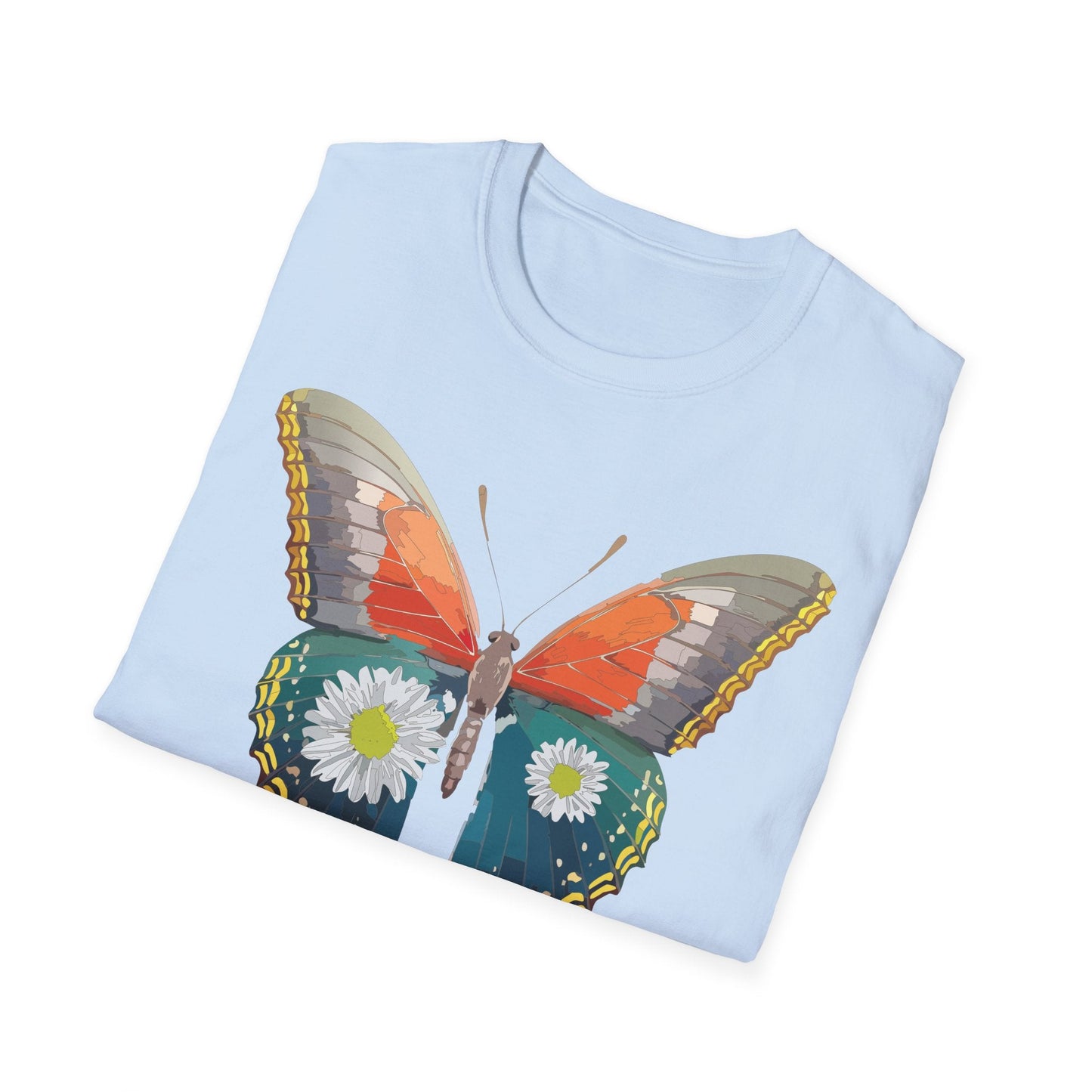 Butterfly Shirt Unisex Gildan Softstyle 64000 Short Sleeve T Shirt Monarch Design