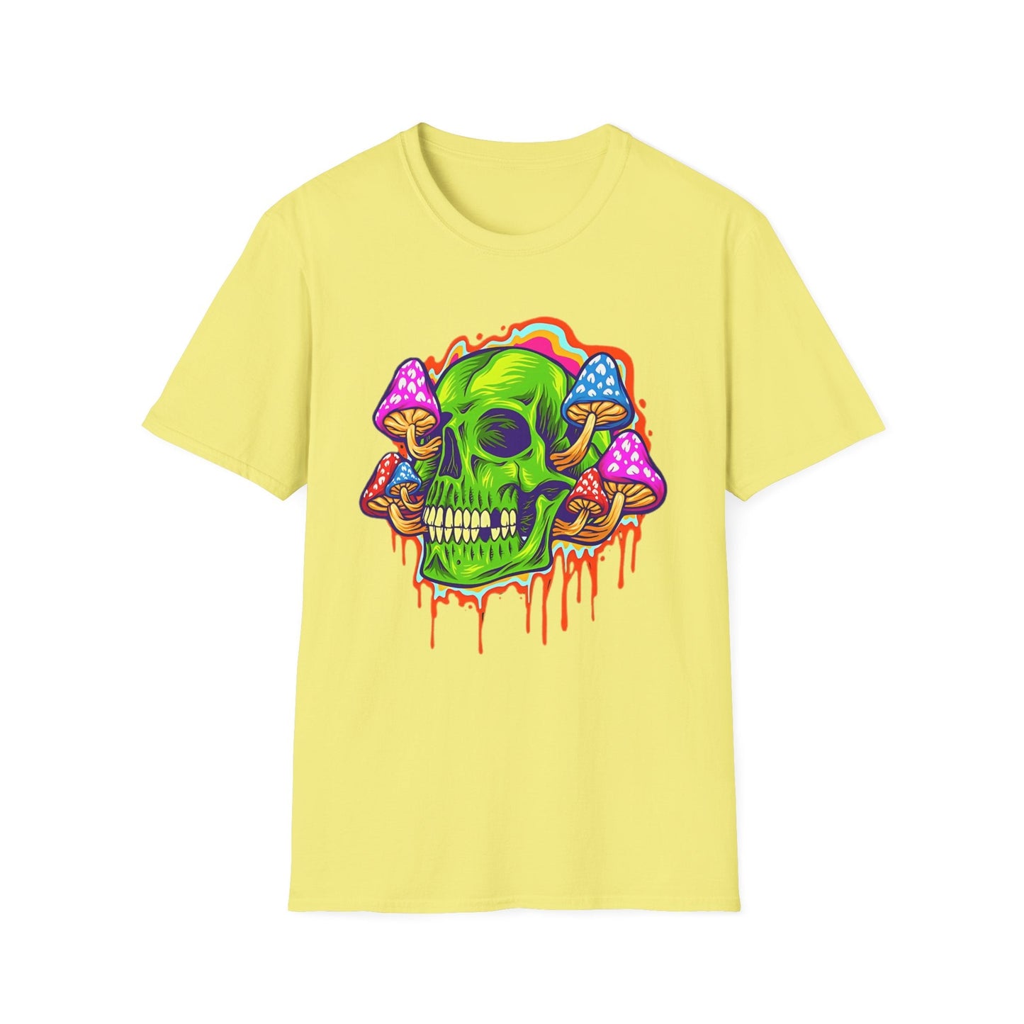 Skull Tee Shirt Unisex Skeleton Shirt With Skull Design Gildan Softstyle 64000 Cotton Tee