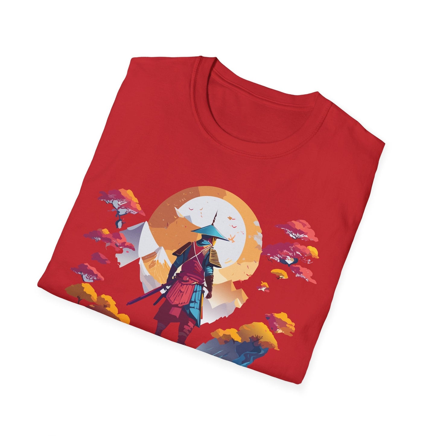 Gildan Softstyle 64000 Samurai T Shirt Unisex Cotton Tee With Samurai Design Relaxed Fit