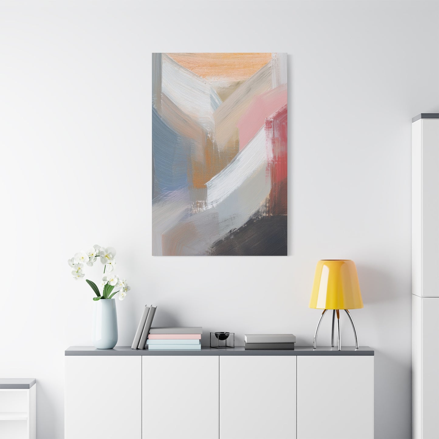 Abstract Pastel Painting Print Canvas 20x24,20x30,24x30 24x32,24x36,30x40 32x48,36x48,40x60 Pine-Wood Inner Frame ABS-88