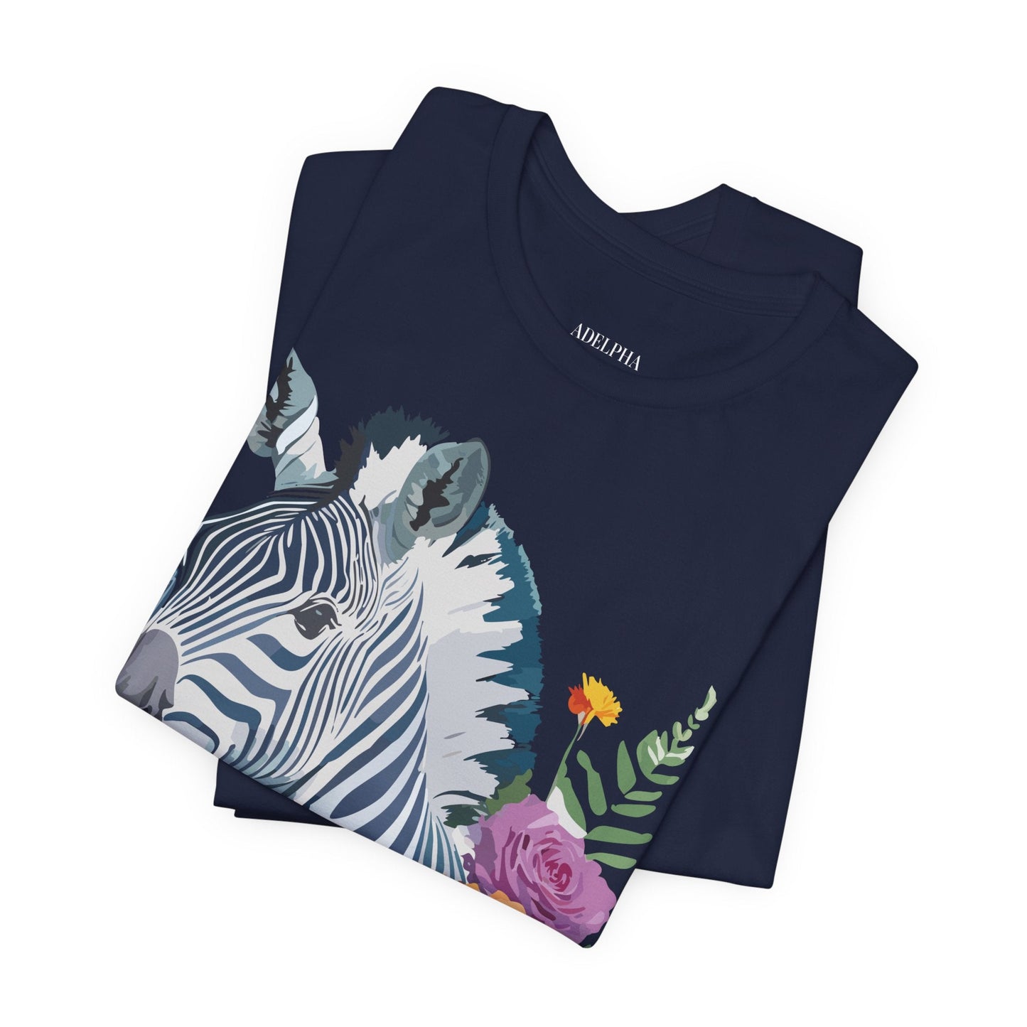 Zebra Graphic Unisex 100 Cotton Vintage Animal Art T-Shirt 4