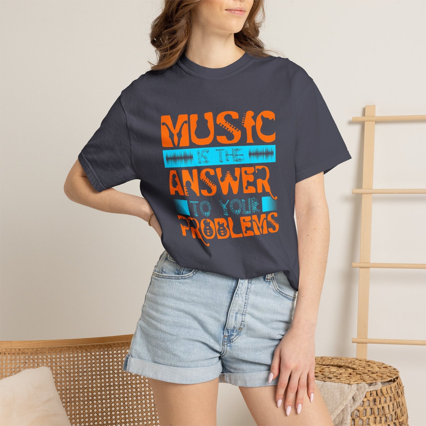 Music Graphic Design Unisex Cotton T-shirt 073