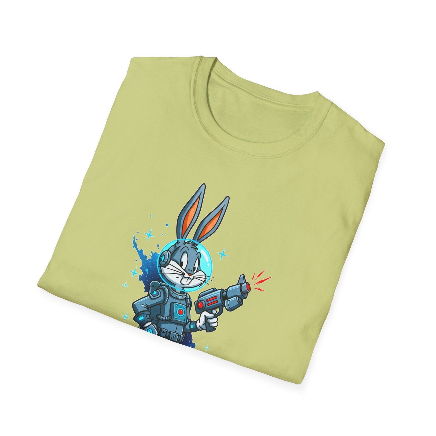 Bugs Bunny Shirt Unisex Gildan Softstyle 64000 Cartoon Tee 100 Percent Ring Spun Cotton