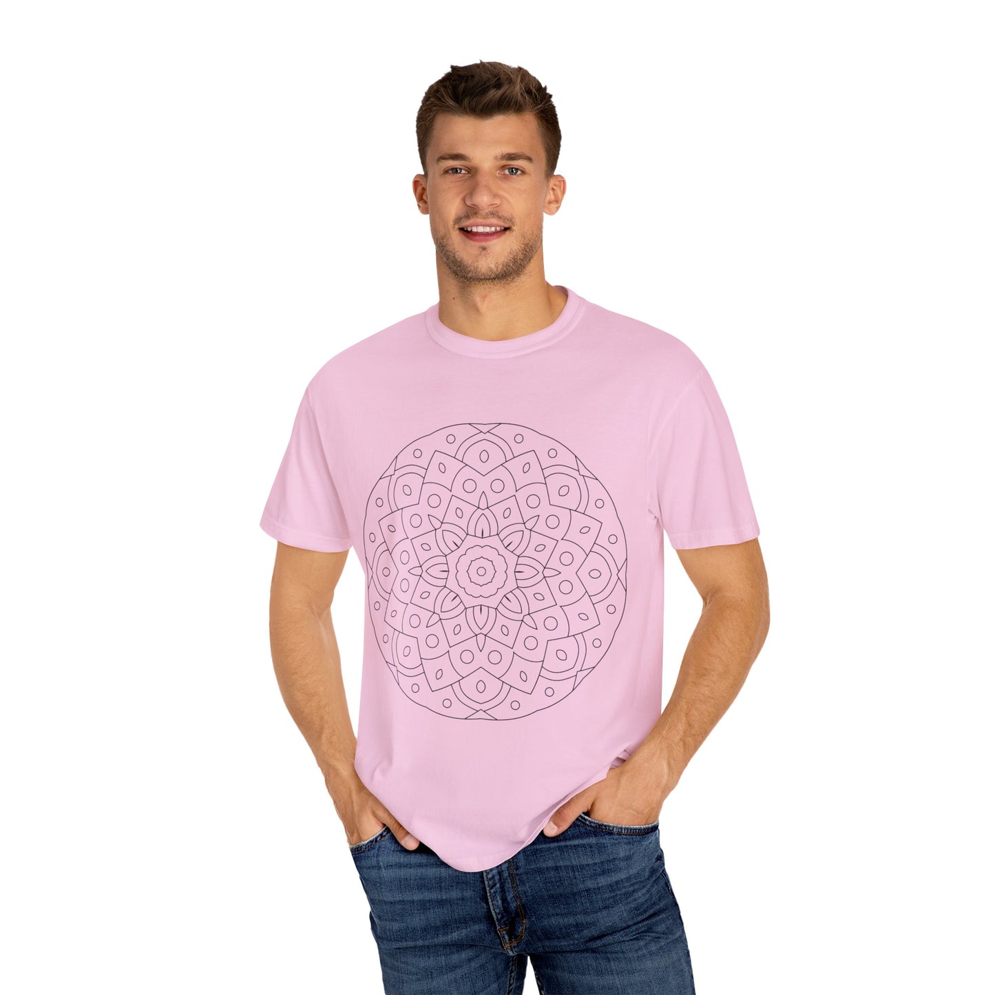 Unisex-T-Shirt mit abstraktem Print