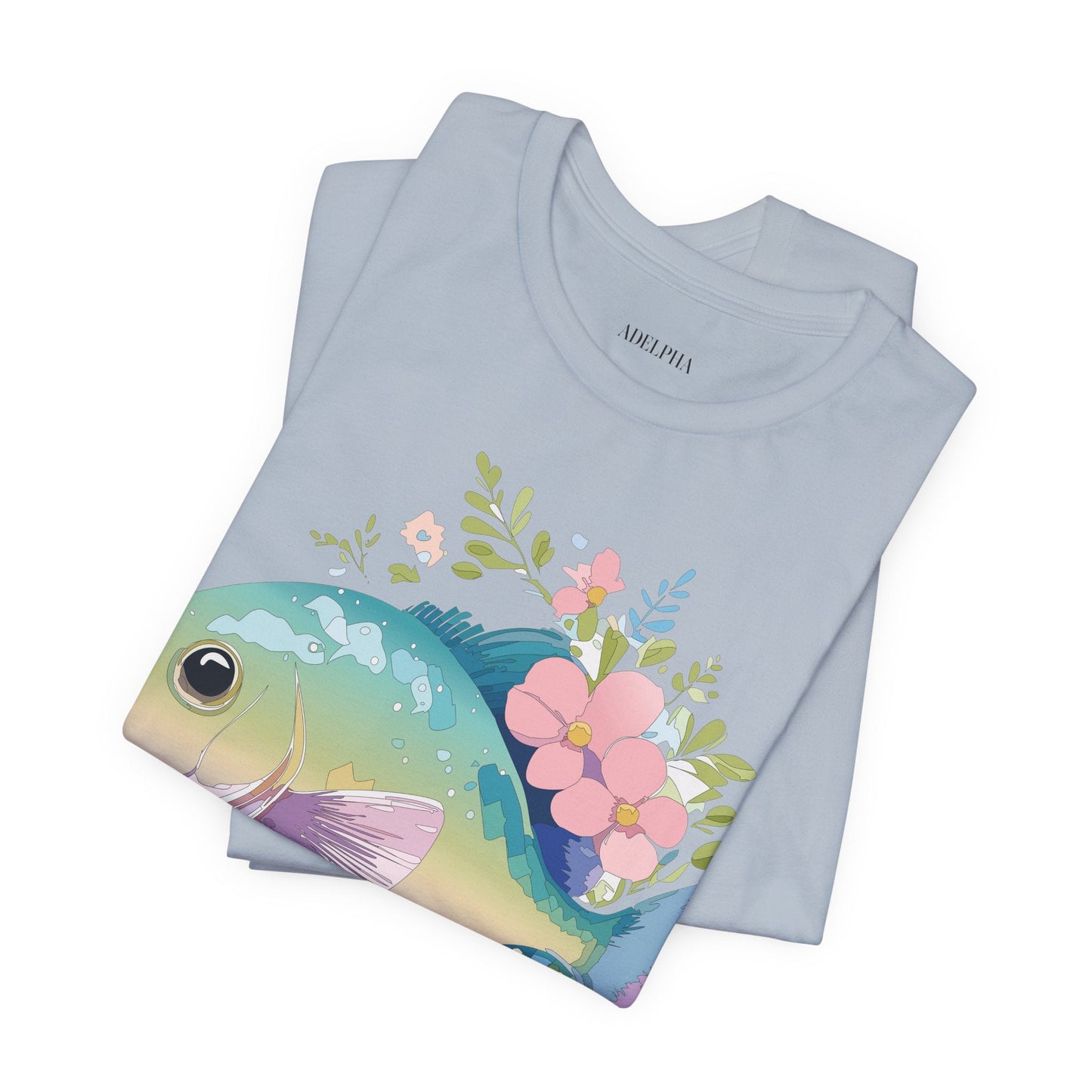 Fish Graphic Unisex 100 Cotton Vintage Artwork Tee 1