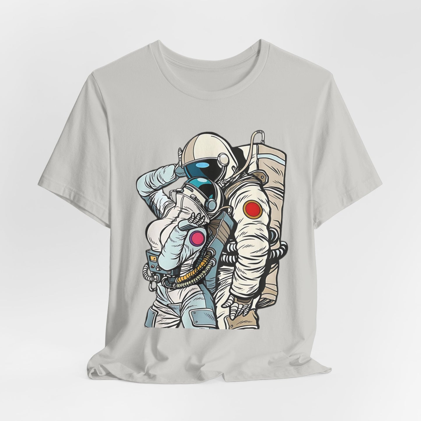 Unisex Astronaut T-shirt, Space Lovers Tee, Cosmic Top, Astronaut Graphic Tee, Cosmos Graphic T-Shirt, Love Shirt Art T-Shirt