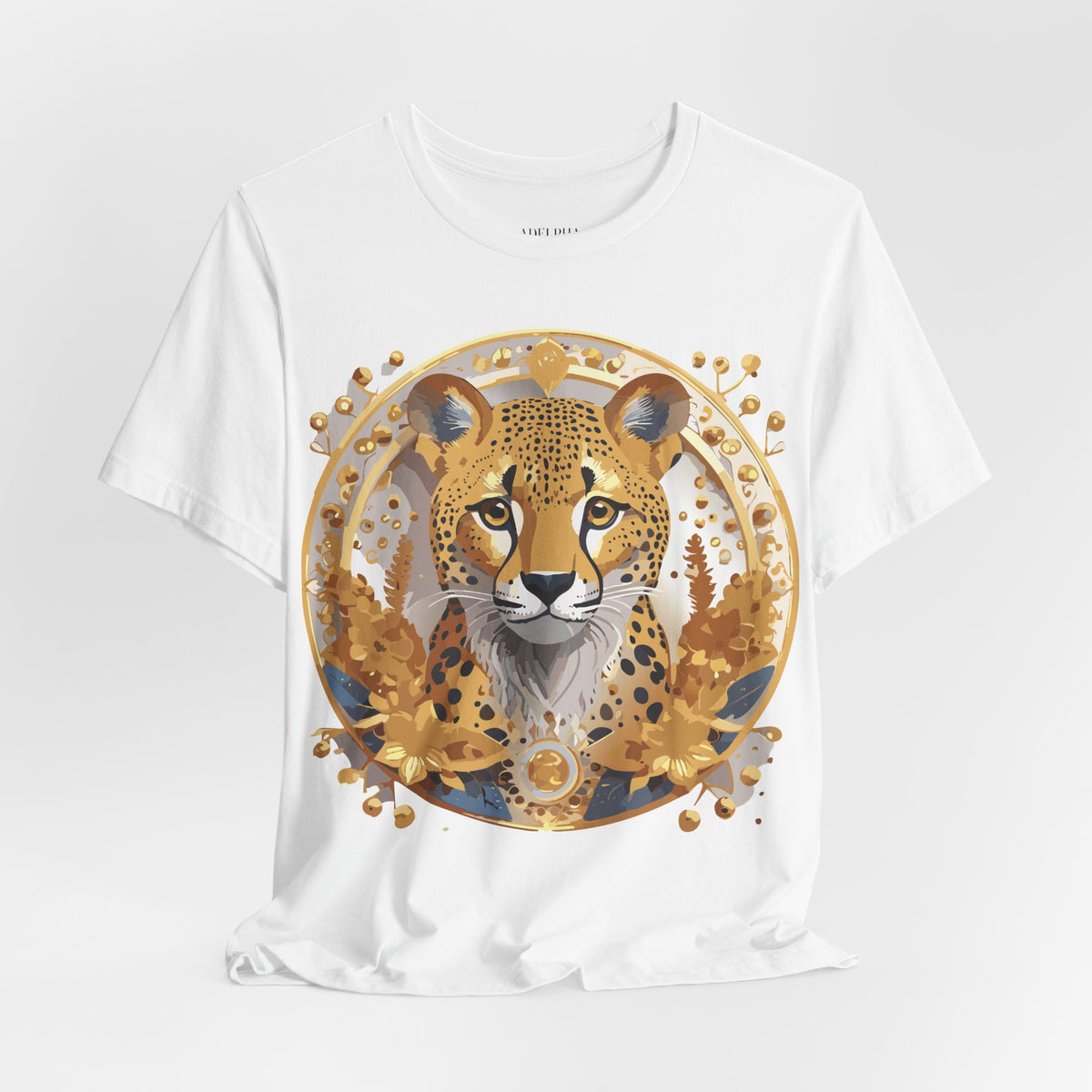 Medallion Graphic Unisex Cotton Bella+Canvas Tee with Art Design d55