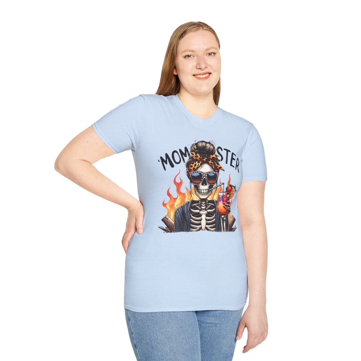 Skull Graphic Unisex Cotton T-shirt with Skeleton Artwork Design 13