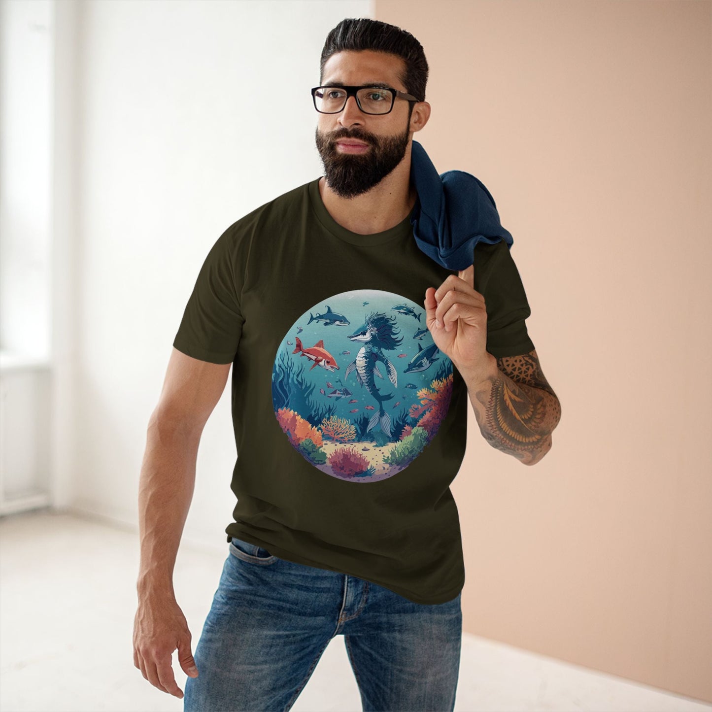 Ocean Shirt Ocean Pacific OP 15 Unisex Premium Cotton Tee With Original Art Design