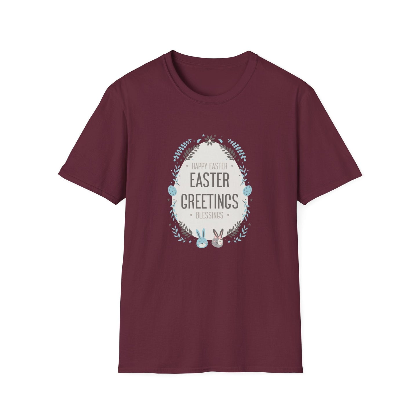 Gildan Easter Unisex Softstyle 64000 T Shirt With Easter Print Design Short Sleeve Tee Edition