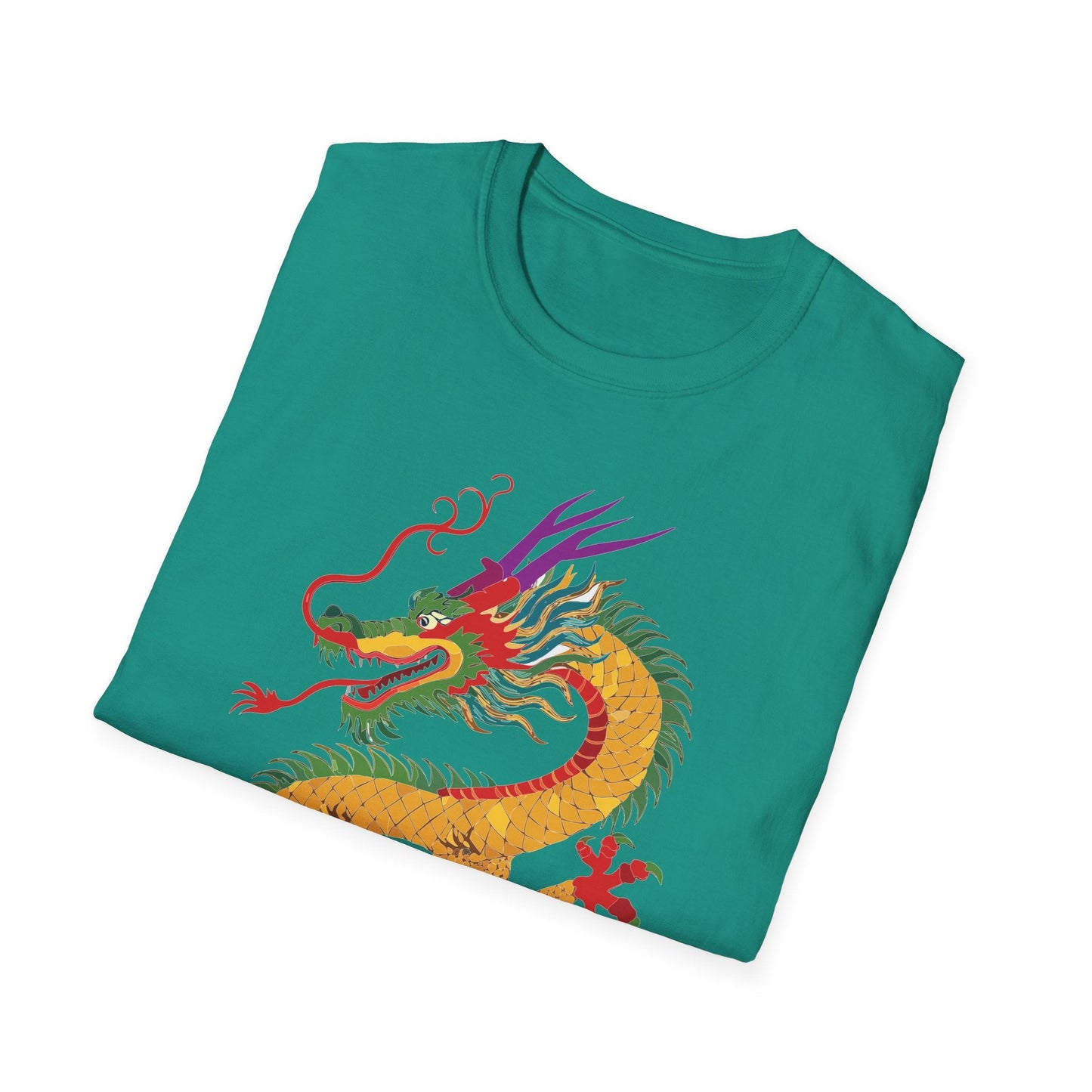 Dragon T Shirt Unisex Dragon Shirt Animal Design Softstyle Ring Spun Cotton Tee Comfort