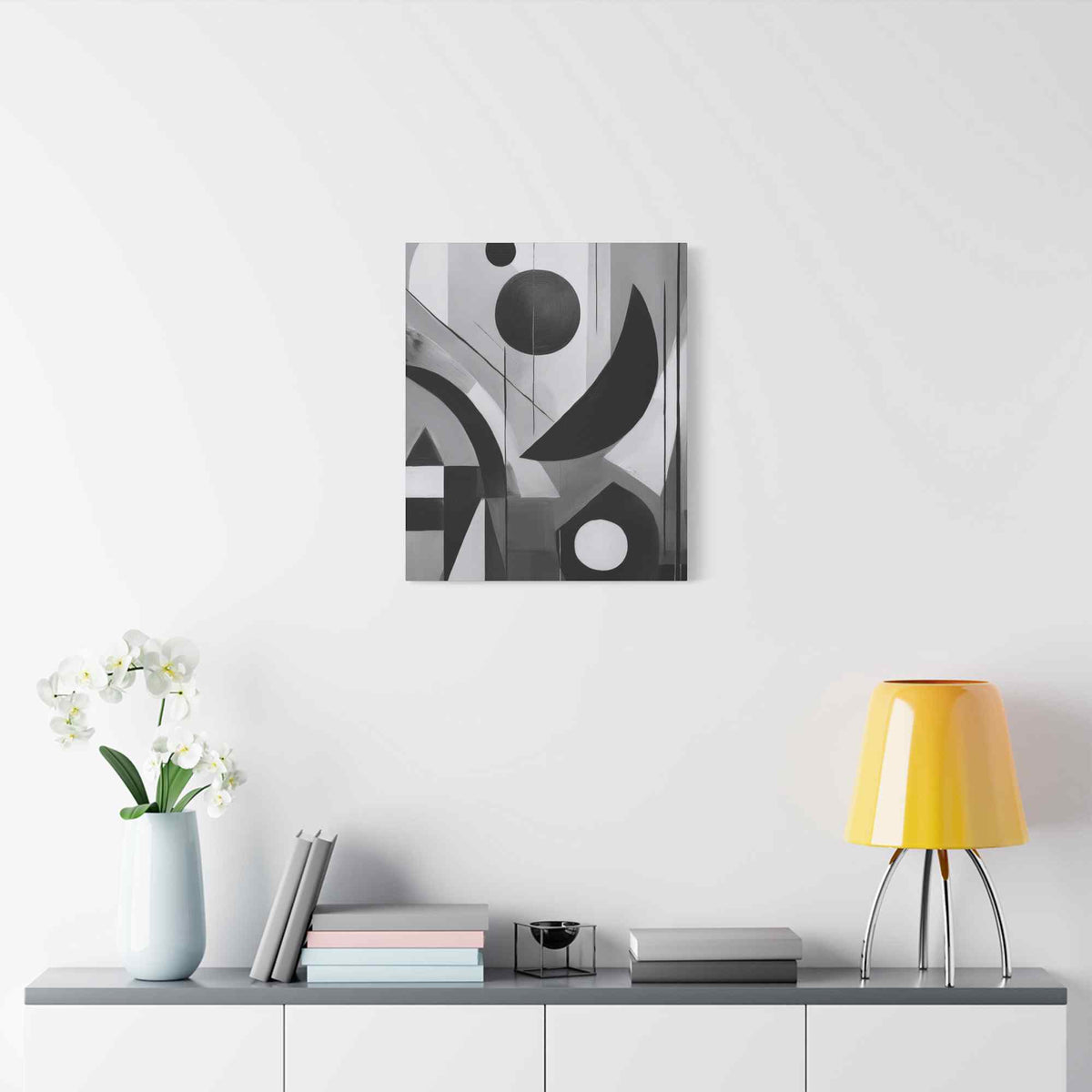 Black Abstract Painting Print Canvas 20x24,20x30,24x30, 24x32,24x36,30x40, 32x48,36x48,40x60 Pine-Wood Inner Frame ABS-17