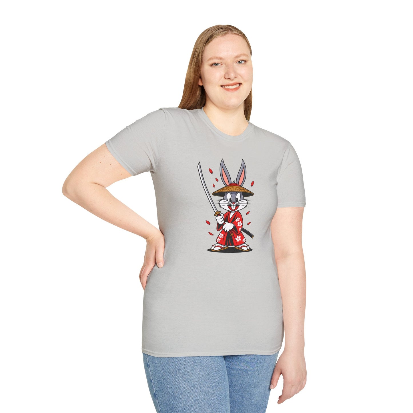 Bugs Bunny Graphic T Shirt Unisex Gildan Softstyle 64000 Cotton Tee Cartoon Animation Design