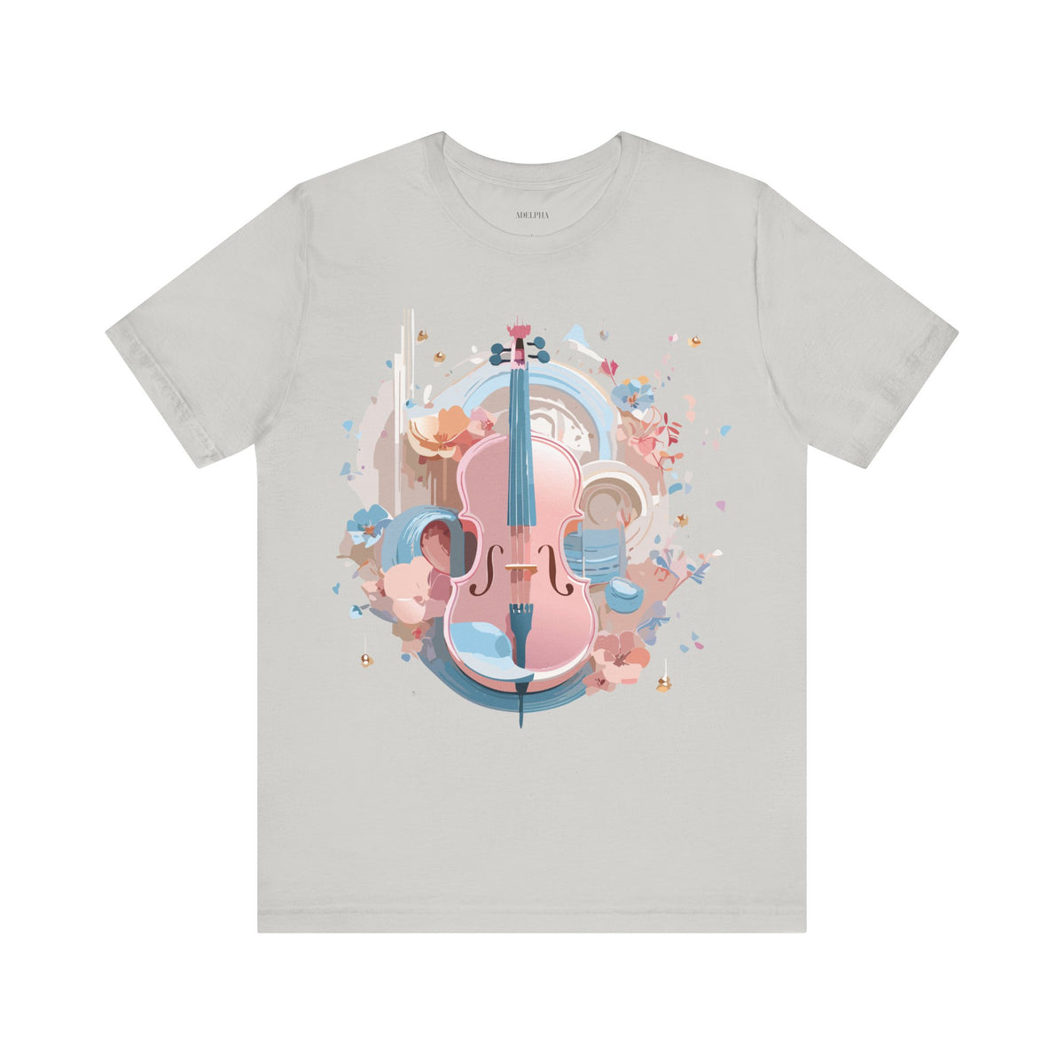 Music Graphic Unisex Cotton Bella+Canvas Tee with Art Design m152