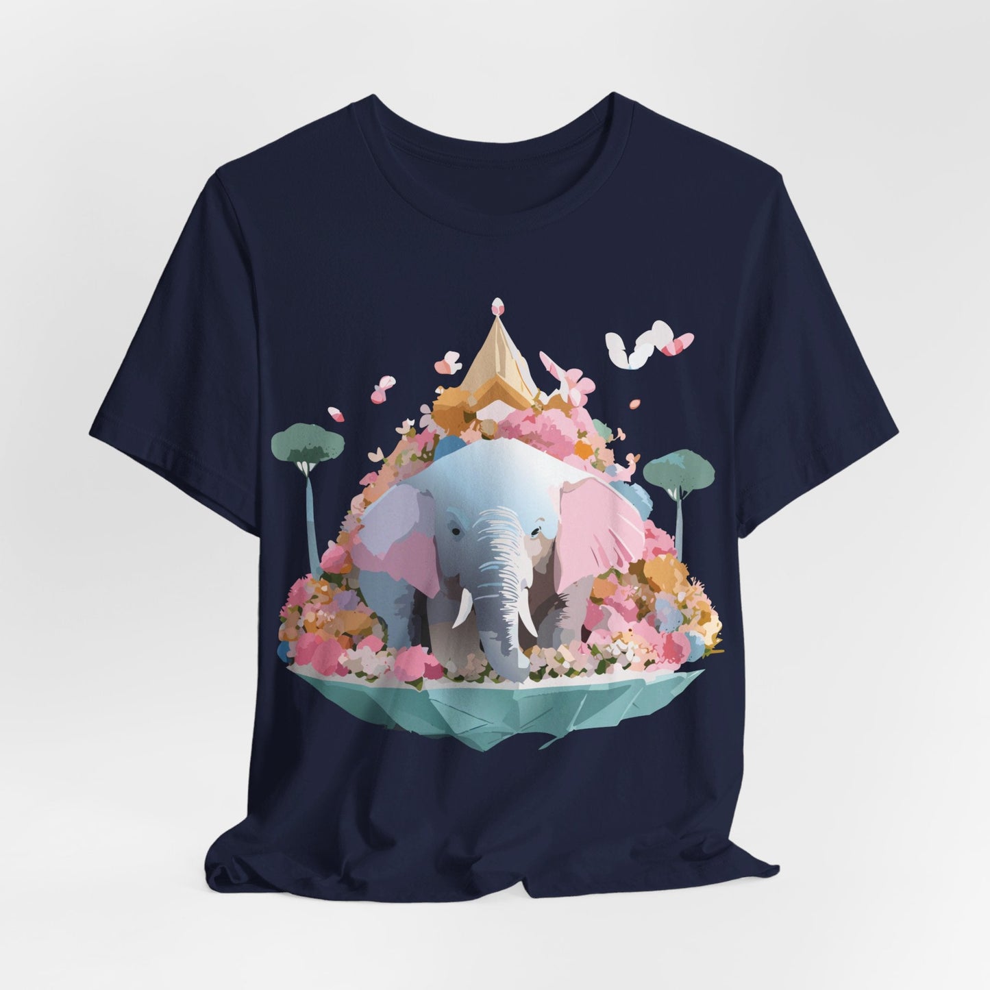 Elephant Graphic Tee Adelpha Unisex Short Sleeve Vintage Inspired Art Design Premium