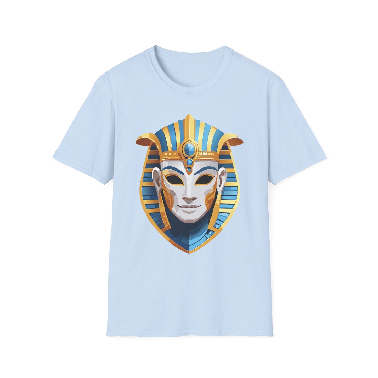 Mask Tee Shirt Unisex Gildan Softstyle 64000 Cotton Tee With Masquerade Design Artwork