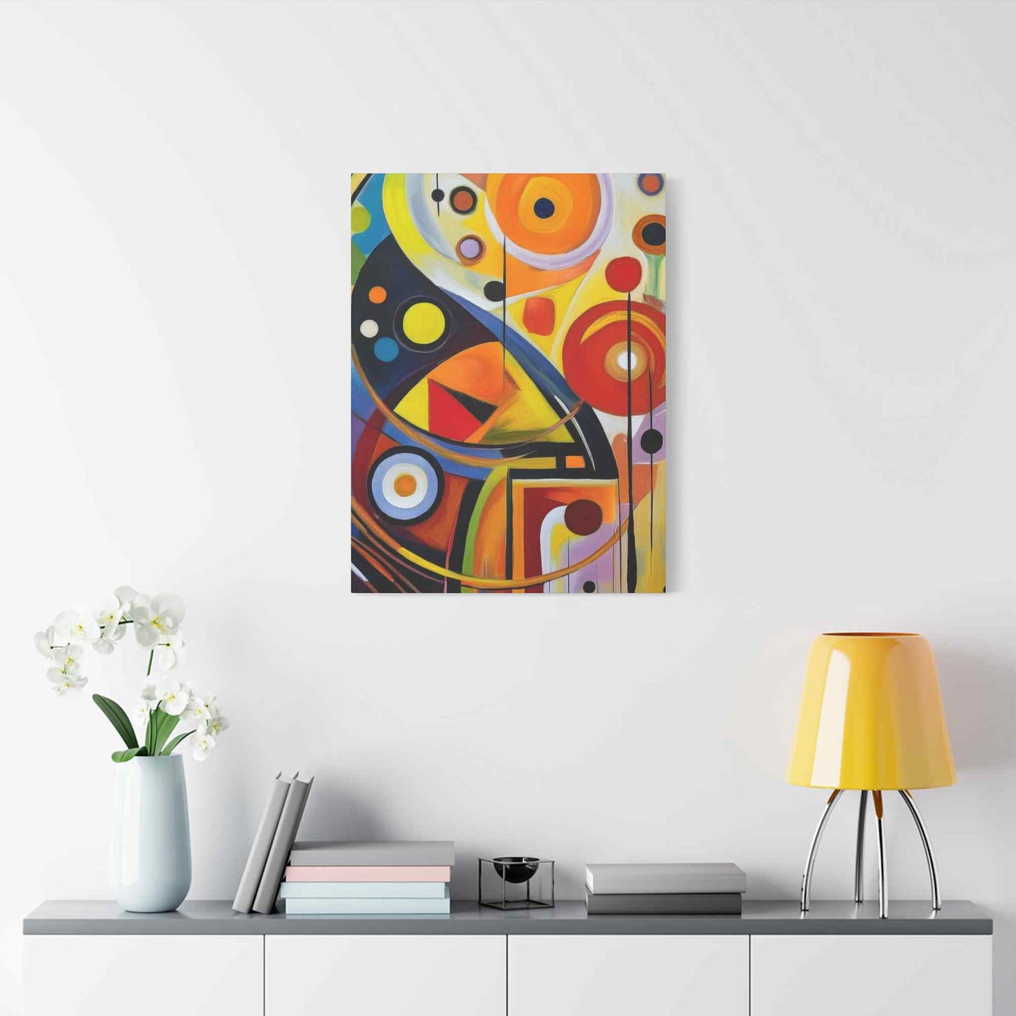 Abstract Painting Print Canvas 20x24,20x30,24x30, 24x32,24x36,30x40, 32x48,36x48,40x60 Pine-Wood Inner Frame ABS-7