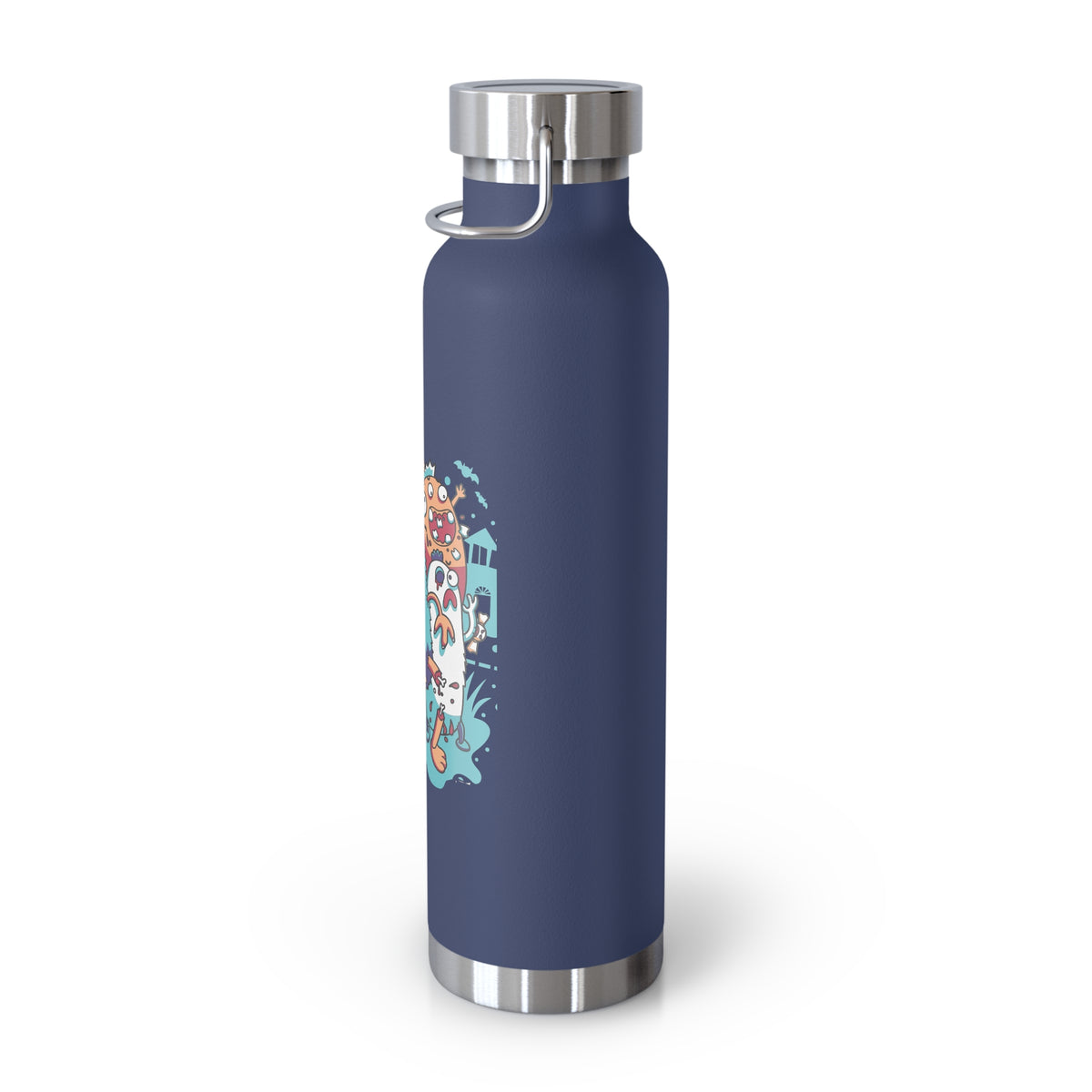 22oz Copper Insulated Water Bottle with Cartoon Design - CV73