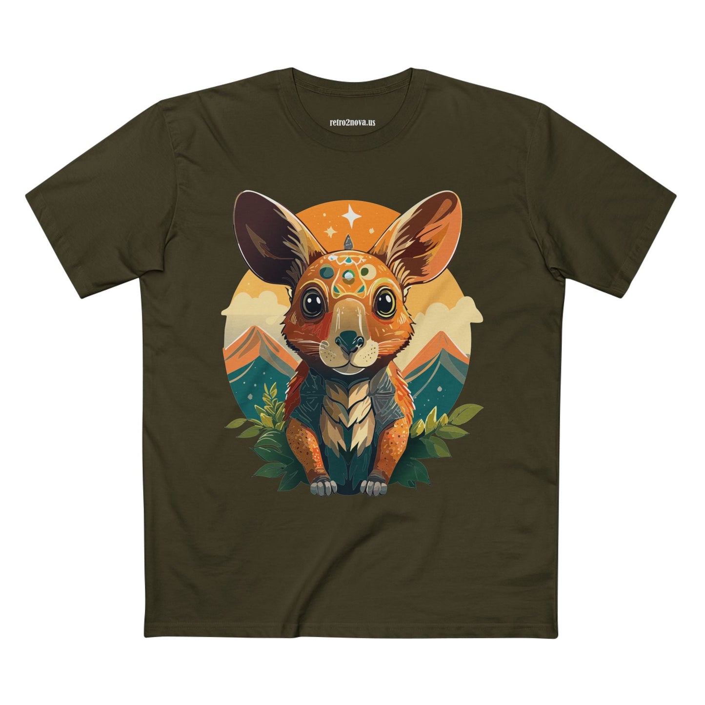Rabbit Animals Shirt Unisex Premium Cotton Tee With Original Art Design From Retro2Nova Collection Premium Art Apparel