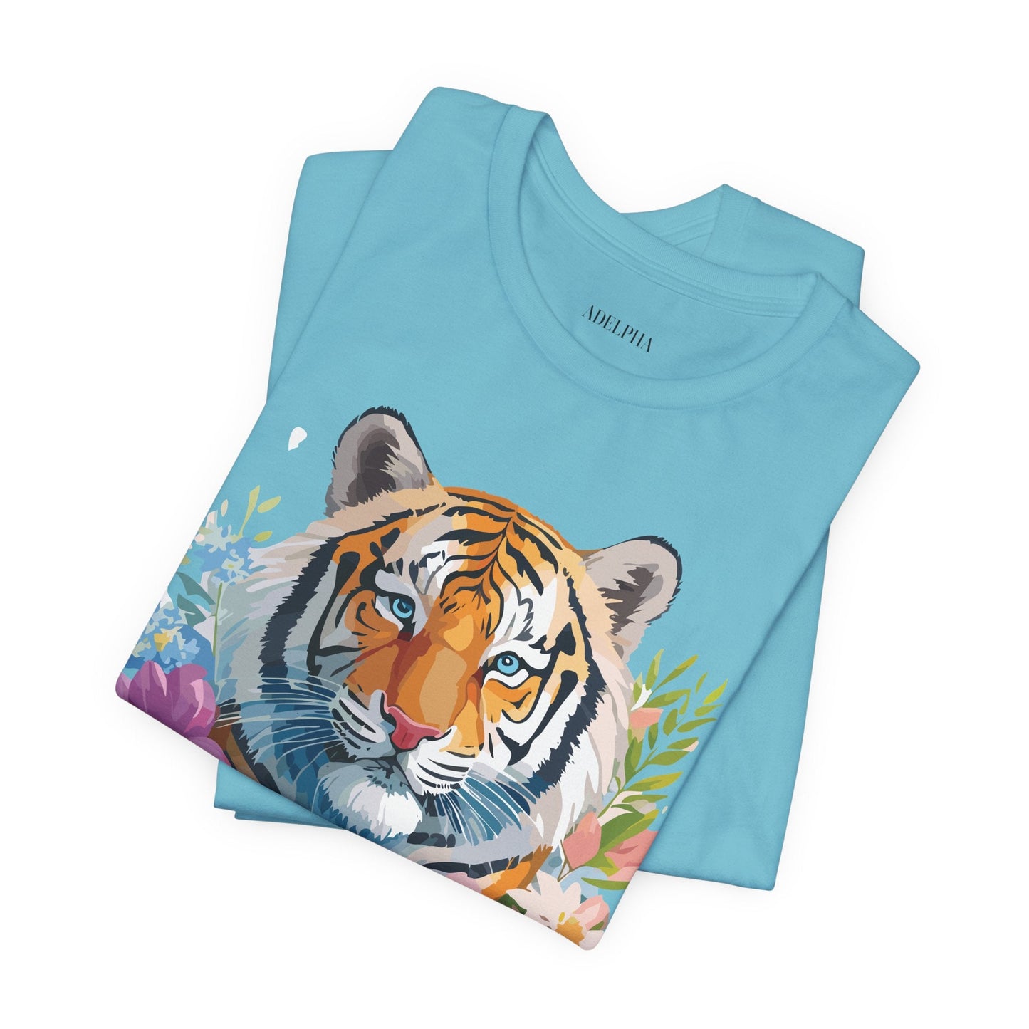 Tiger Graphic Tee Unisex Vintage Inspired Shirt By Adelpha Premium Short Sleeve Edition