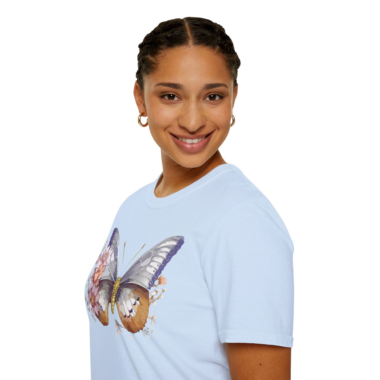 Butterfly Shirt Unisex T Shirt 100 Percent Ring Spun Cotton Gildan Softstyle Tee