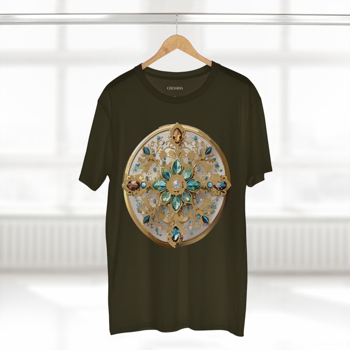 Medallion Graphic T-Shirt Unisex 100 Cotton With Gold Art Design Medal Tee 14