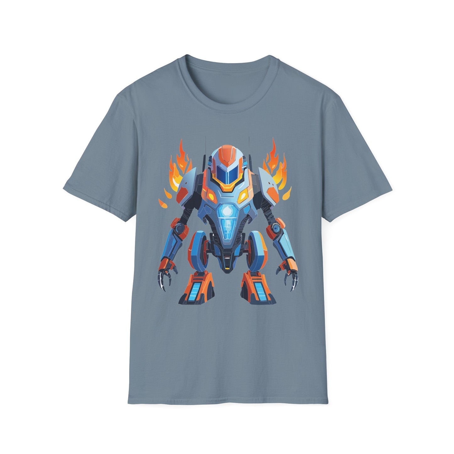 Cyborg Tee Unisex Robot Shirt Terminator Shirt Art Design Gildan Softstyle 64000 Cotton Tee