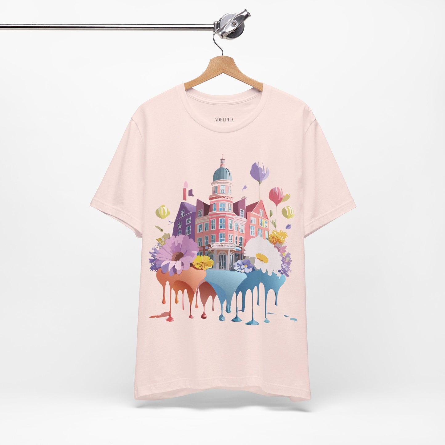Unisex Graphic T Shirt With Adelpha Artwork Vintage Amsterdam Design Short Sleeve