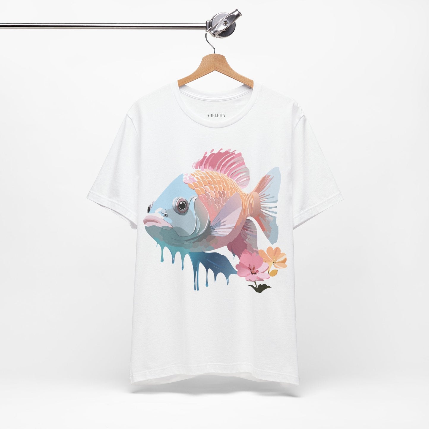 Fish Graphic Unisex 100 Cotton Vintage Artwork Tee 1