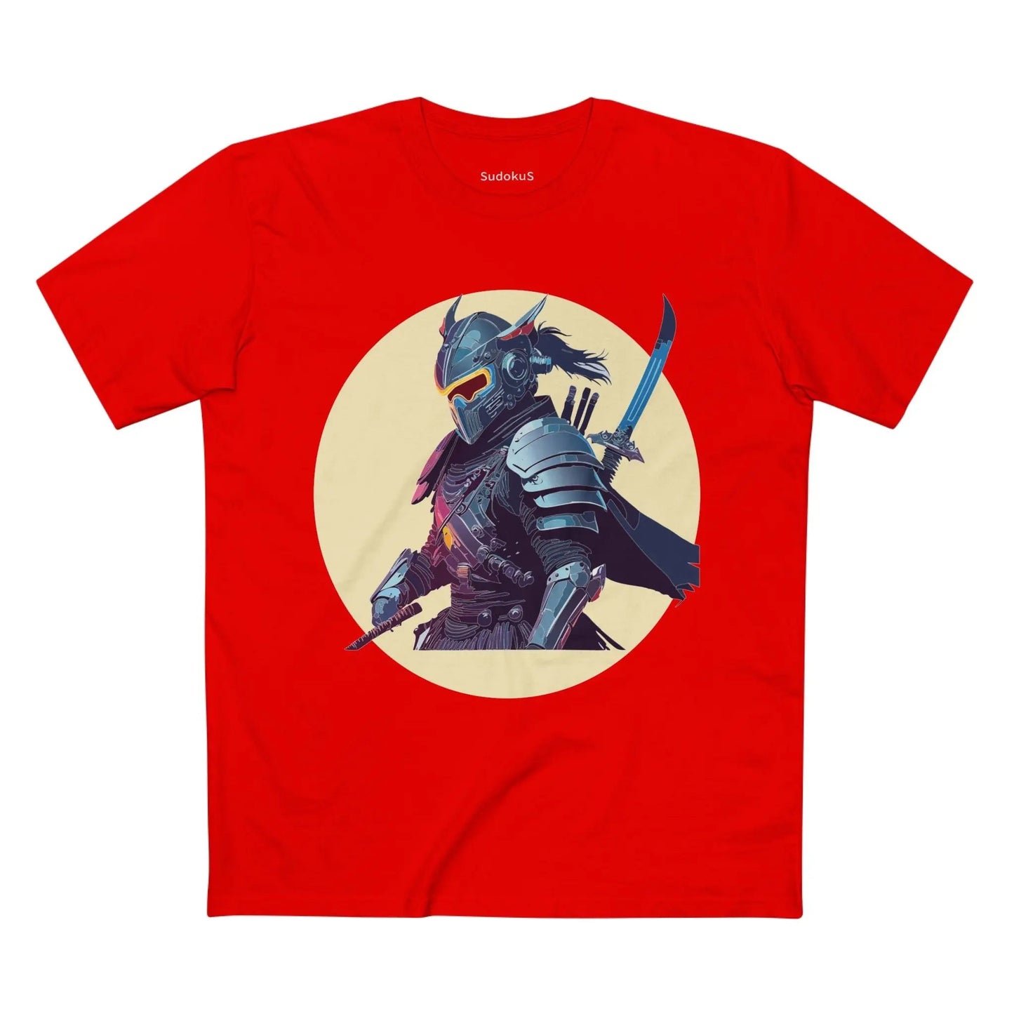 Samurai Graphic Unisex 100 Cotton Staple Tee 4