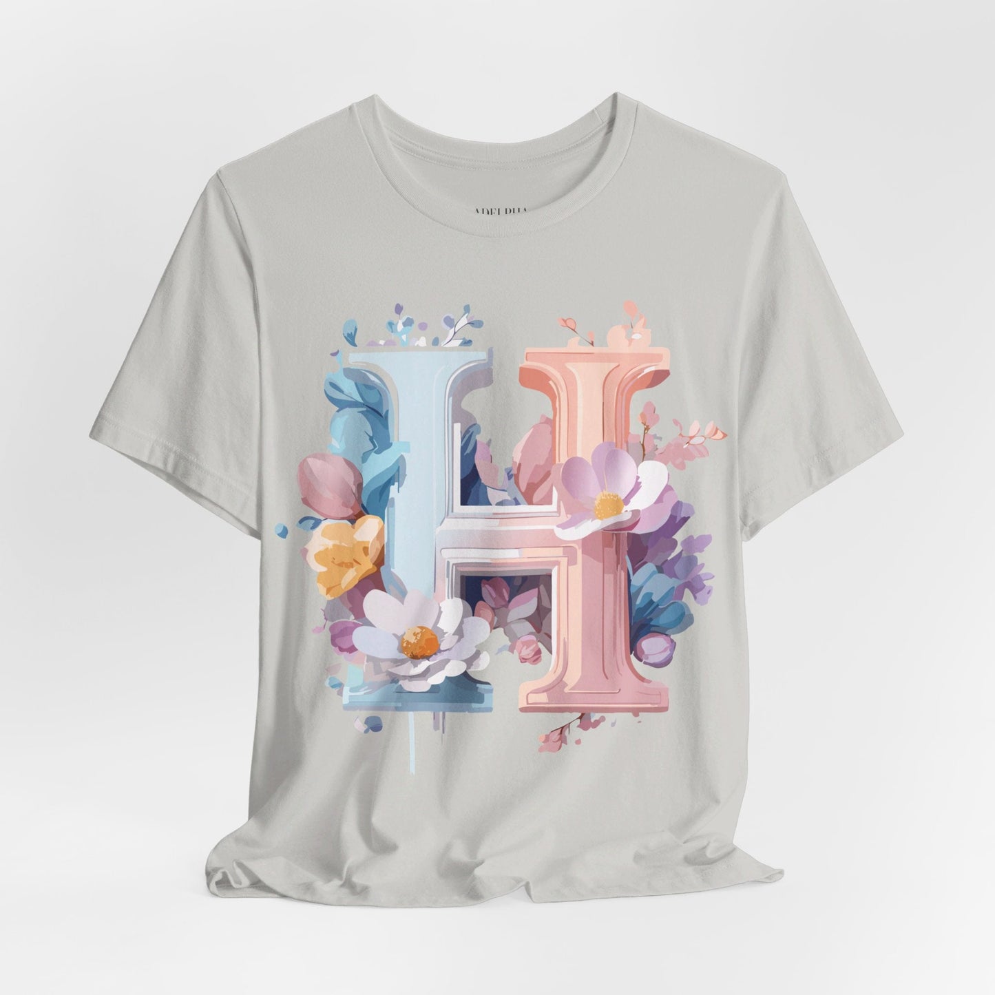Adelpha Letter H Shirt Unisex Graphic Tee Vintage Inspired Art Design Short Sleeve