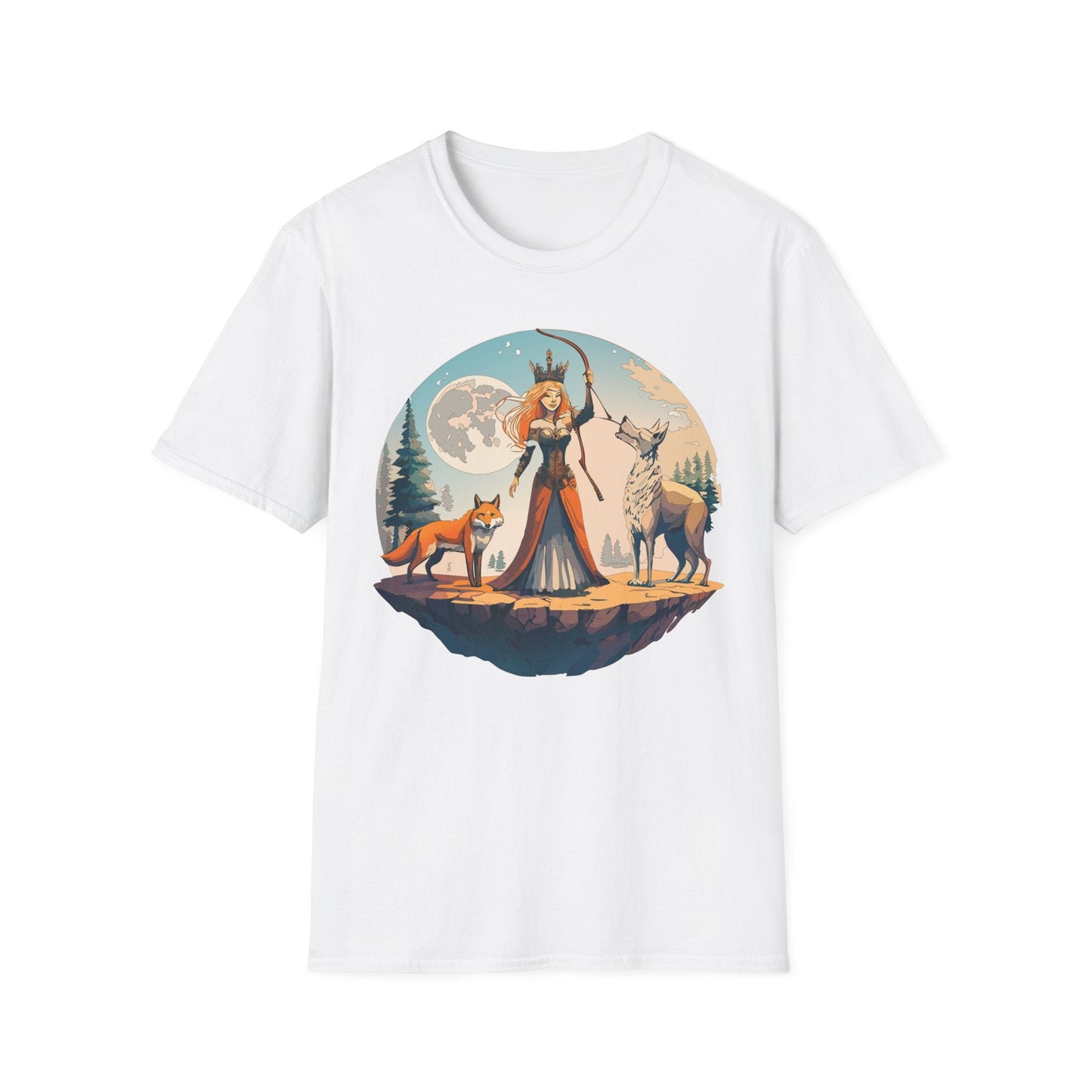 Womens Graphic T Shirts Art Design Shirt Softstyle Gildan 64000 Unisex Tee Ring Spun Cotton