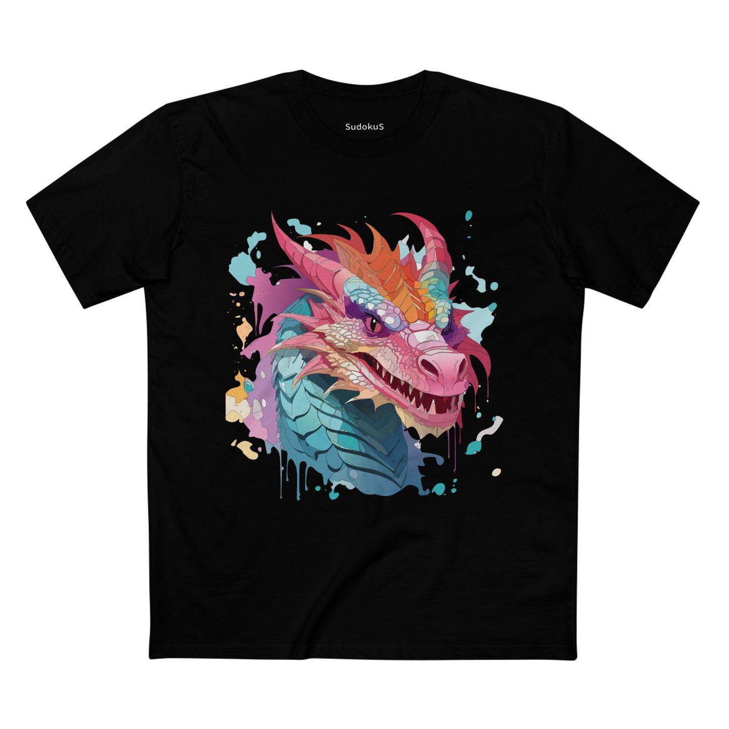 Dragon Graphic Unisex 100 Cotton Staple Tee 4