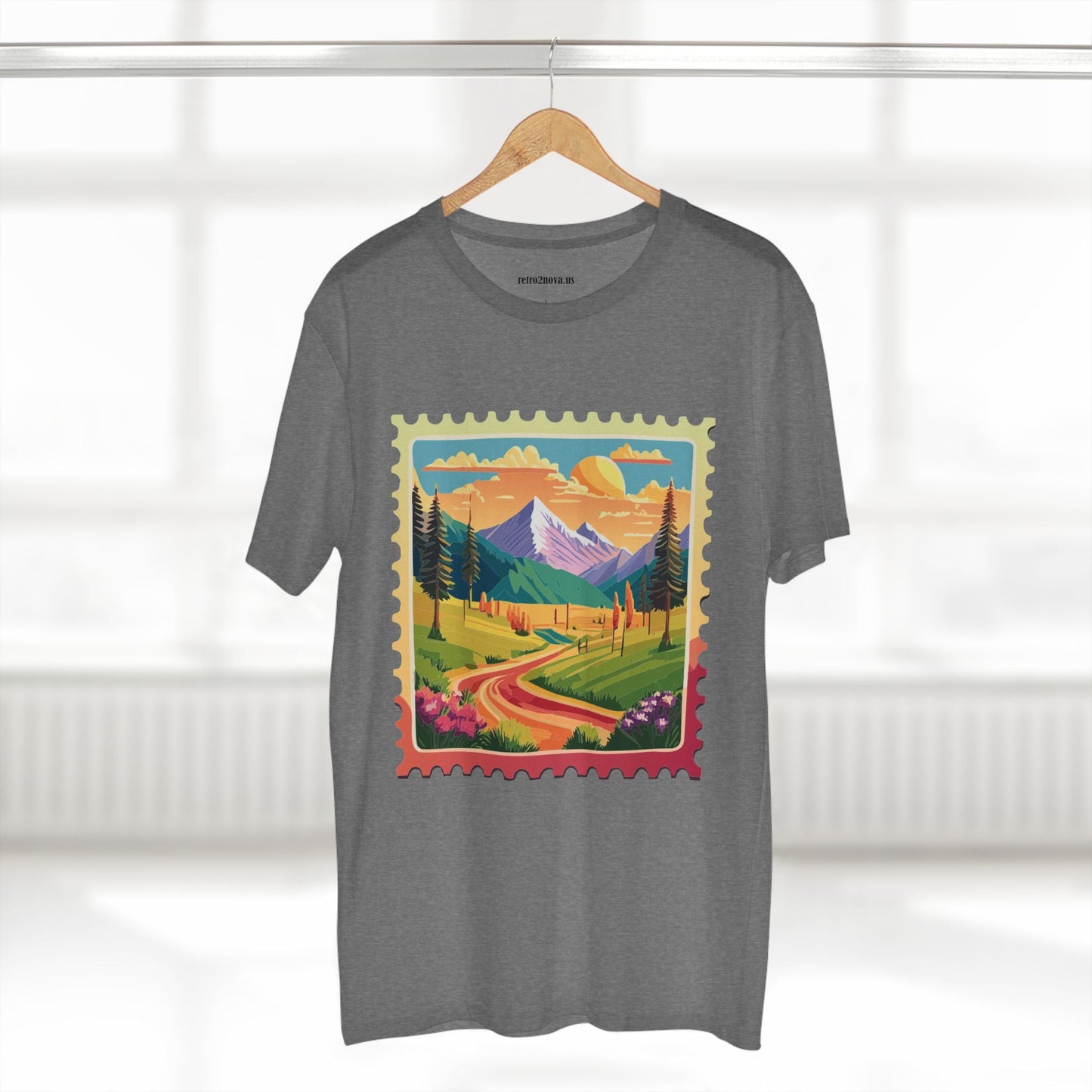 Stamp Shirt Postage Stamp Tee Unisex Premium Cotton With Original Art Design Retro2Nova