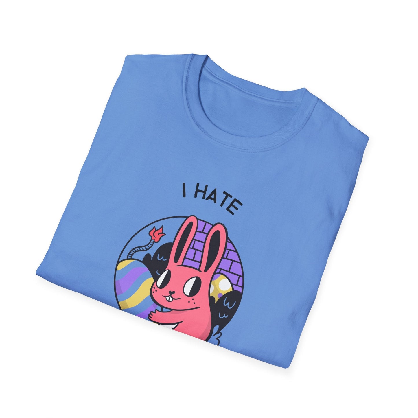 Funny Easter T Shirt Unisex Gildan Softstyle 64000 Easter Design Tee With Signature Print