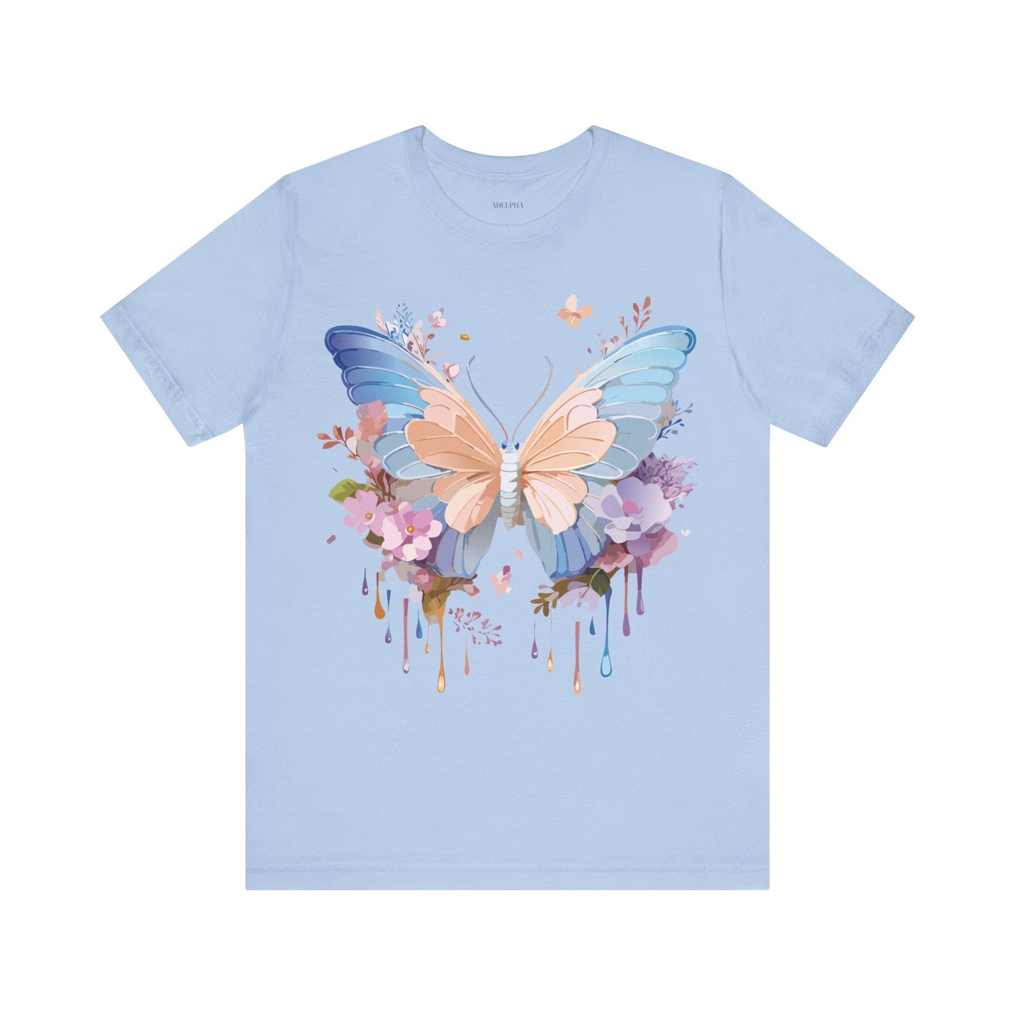 Butterfly Graphic Tee Unisex Jersey Short Sleeve Art Design Adelpha