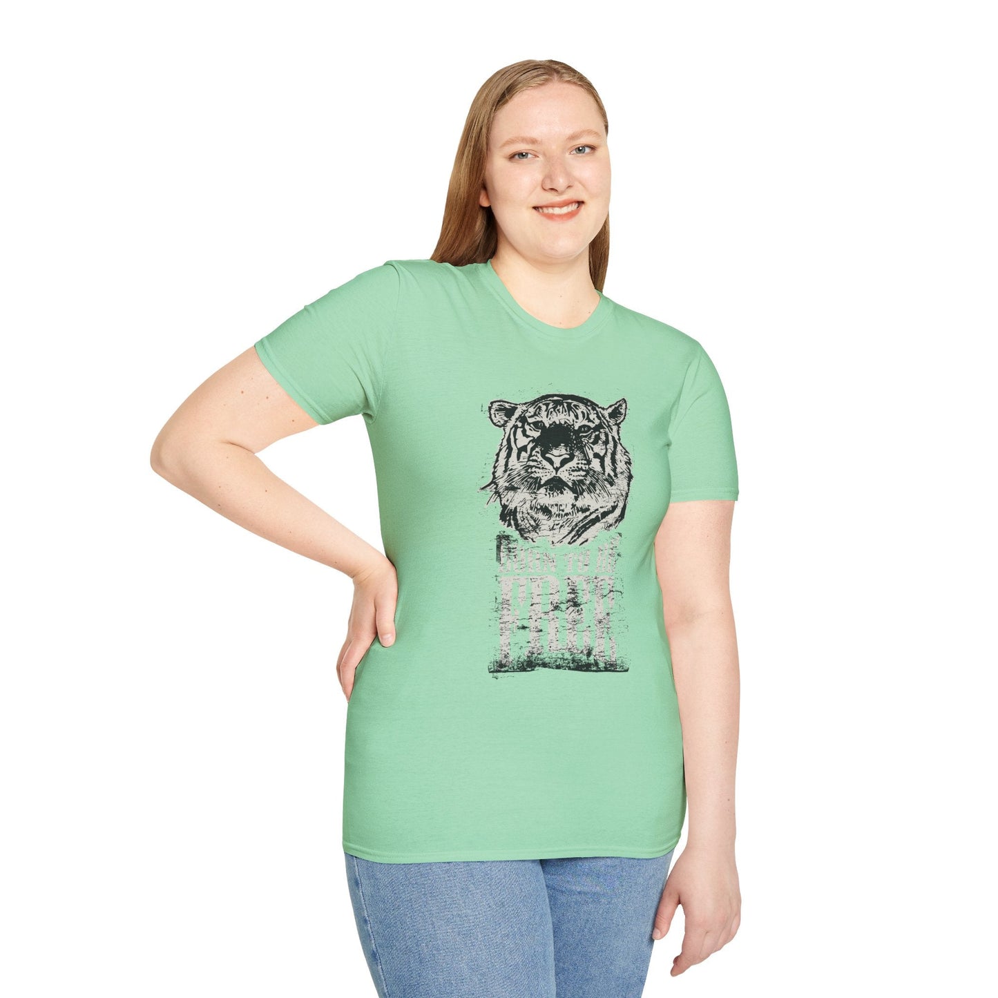 Art Design Shirt With Graphic Art Unisex Softstyle Tee 100 Percent Ring Spun Cotton