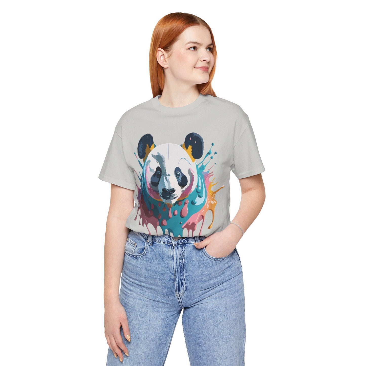 Panda Graphic T Shirt Unisex Jersey Short Sleeve Adelpha Vintage Inspired Art Tee Premium Quality