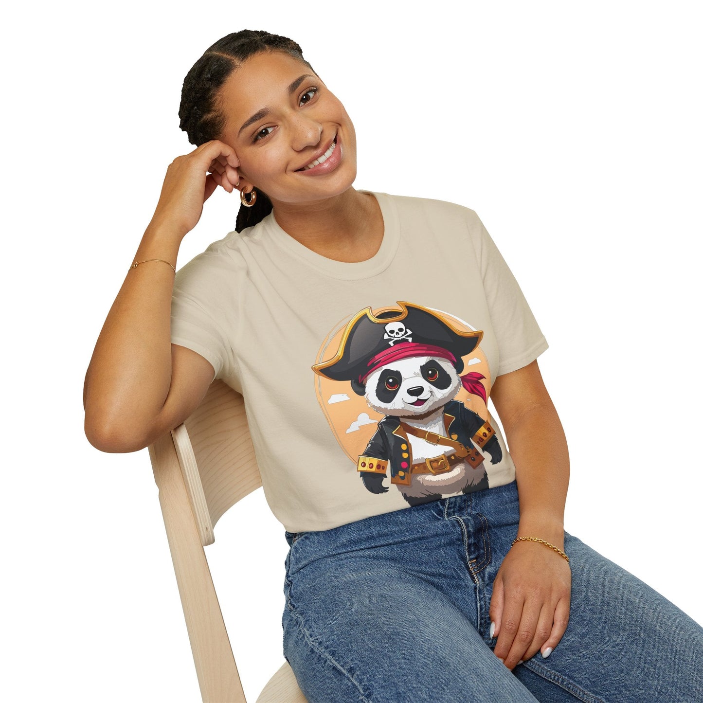 Panda Shirt Unisex T Shirt With Panda Animal Tee Animals Gildan Softstyle 64000 Cotton