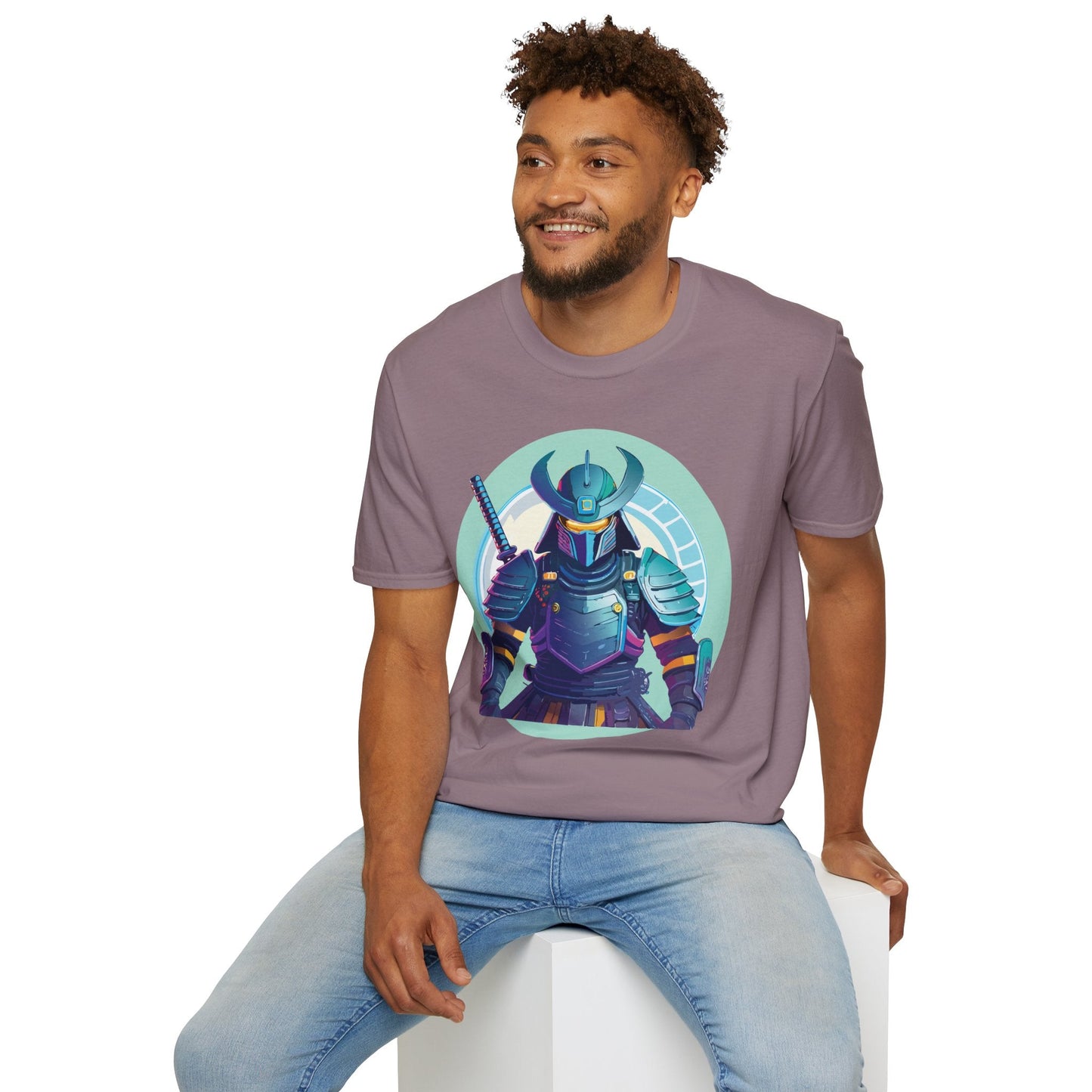 Samurai T Shirt Unisex Softstyle Tee Gildan 64000 Lightweight Ring Spun Cotton Everyday Comfort
