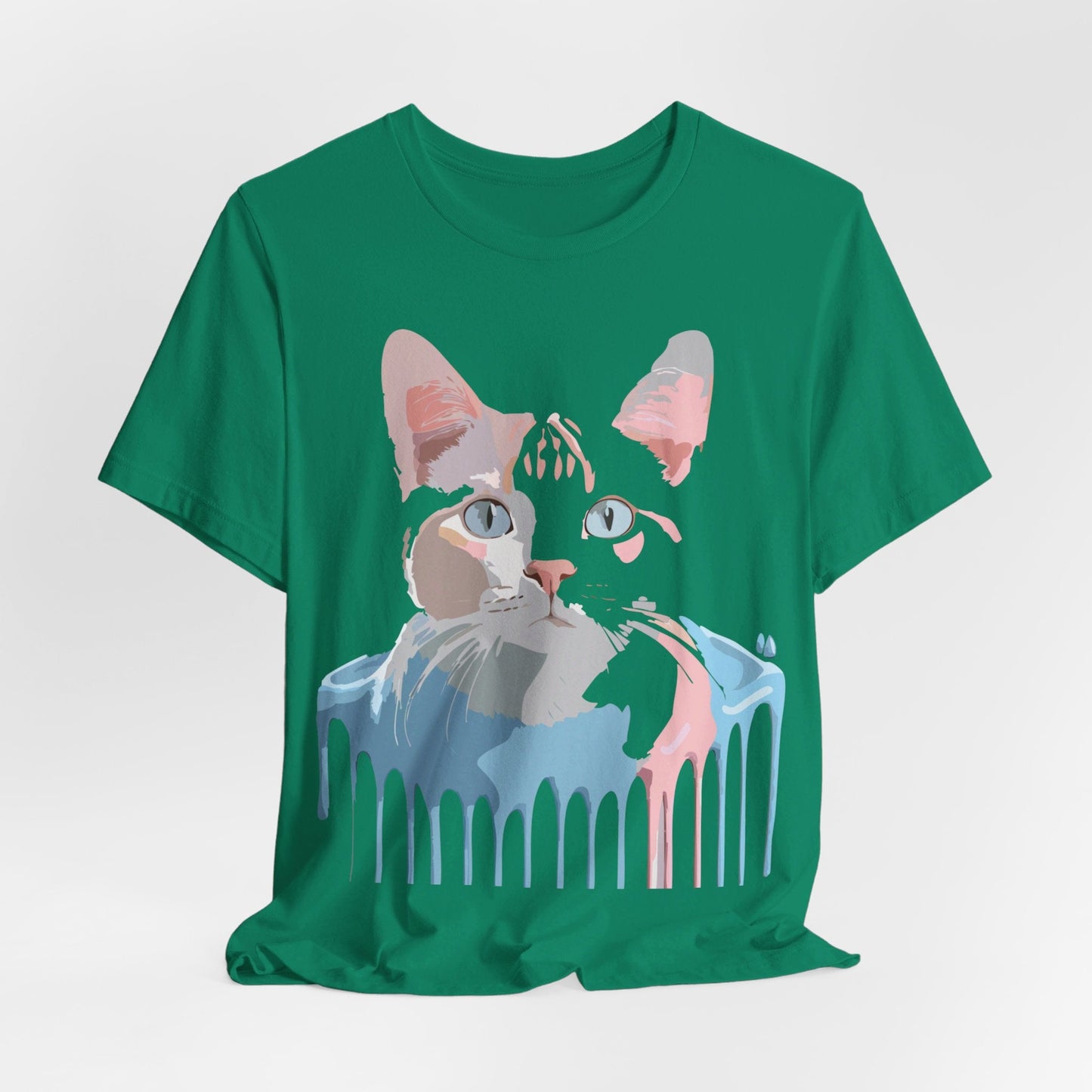 Cat Graphic T Shirt Unisex Short Sleeve Tee Vintage Inspired Artwork Adelpha