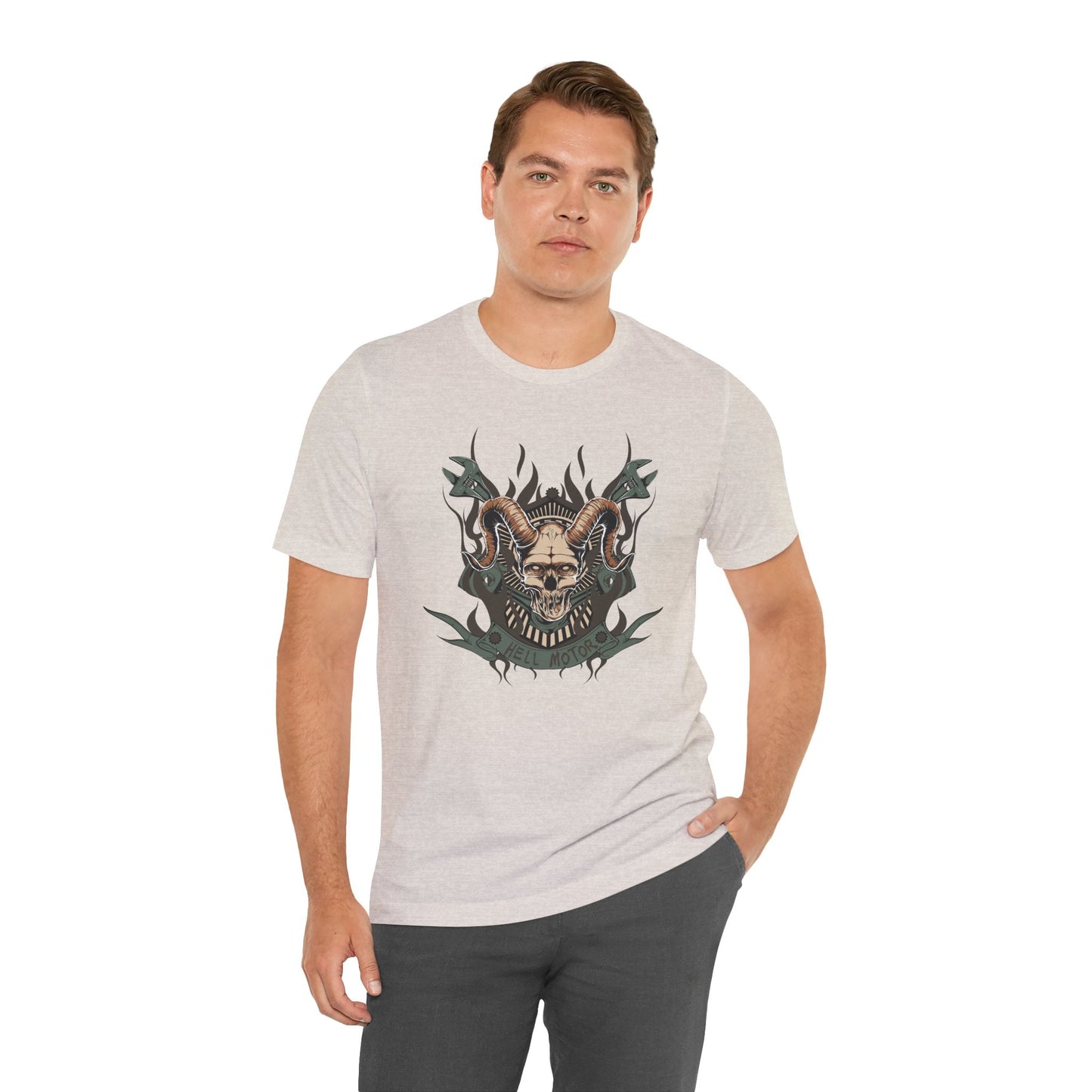 Gothic Skull Graphic Design Unisex Cotton Tee Art-49