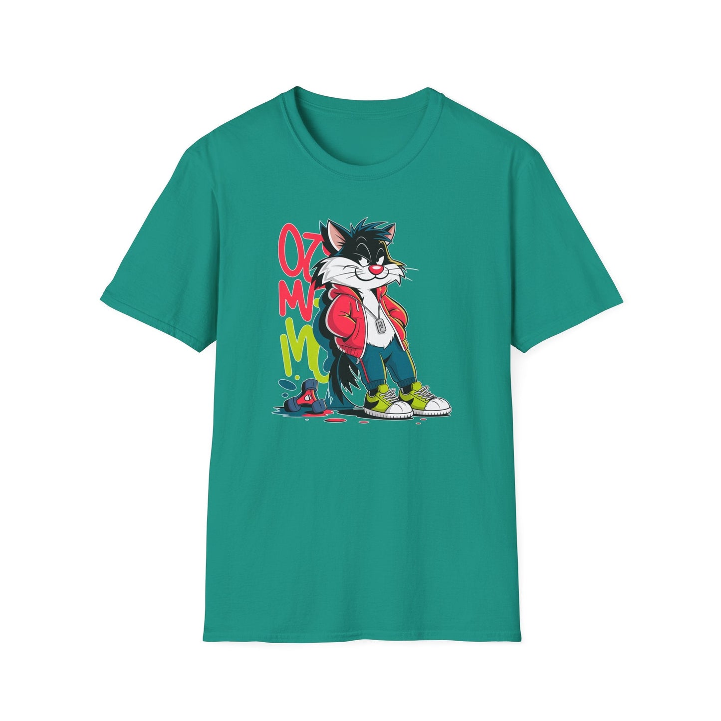 Cartoon T Shirt With Animals And Animation Tee For Unisex Softstyle Gildan 64000