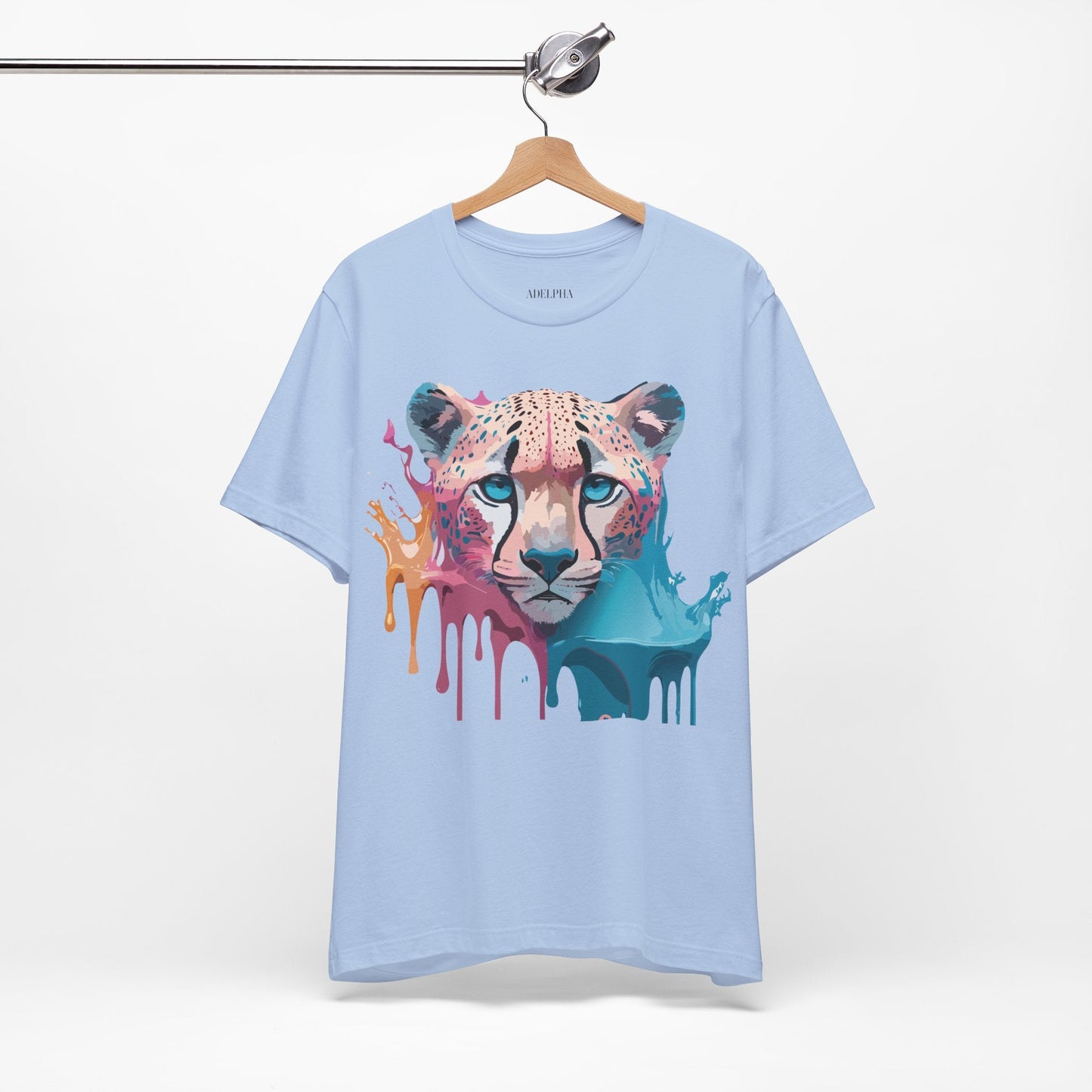 Cheetah Graphic Tee Unisex Jersey Short Sleeve Vintage Inspired Artwork Adelpha