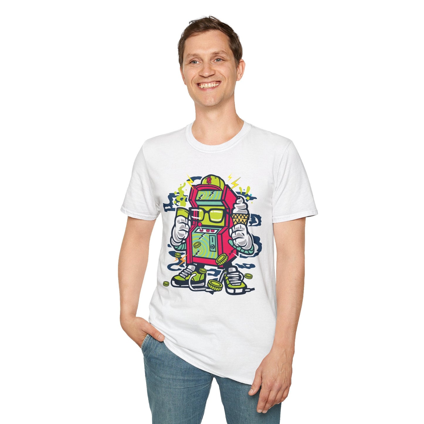 Cartoon T Shirt Animation Tee Funny Graphic Unisex Gildan Softstyle 64000 100 Percent Cotton