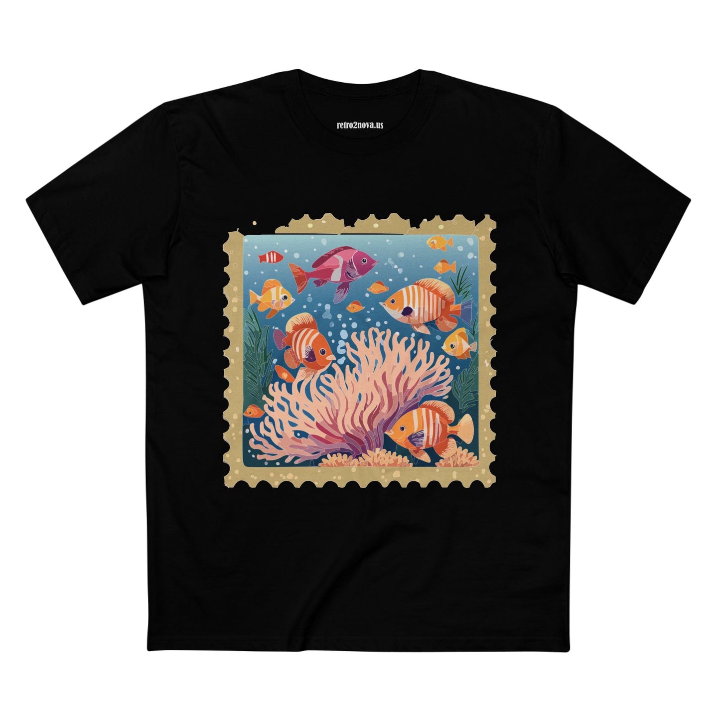 Postage Stamp Shirt Unisex Tee Art Design Premium Cotton Staple Shirt PS19 Limited Edition